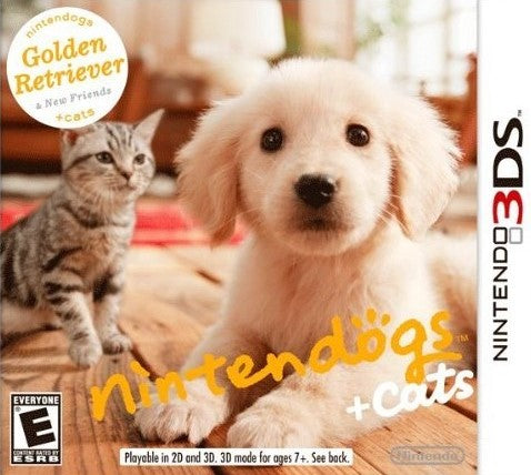 Nintendogs + Cats: Golden Retriever & New Friends - Nintendo 3DS Virtual Pet Simulation Game for Kids & Adults - Perfect for Family Bonding & Pet Lovers