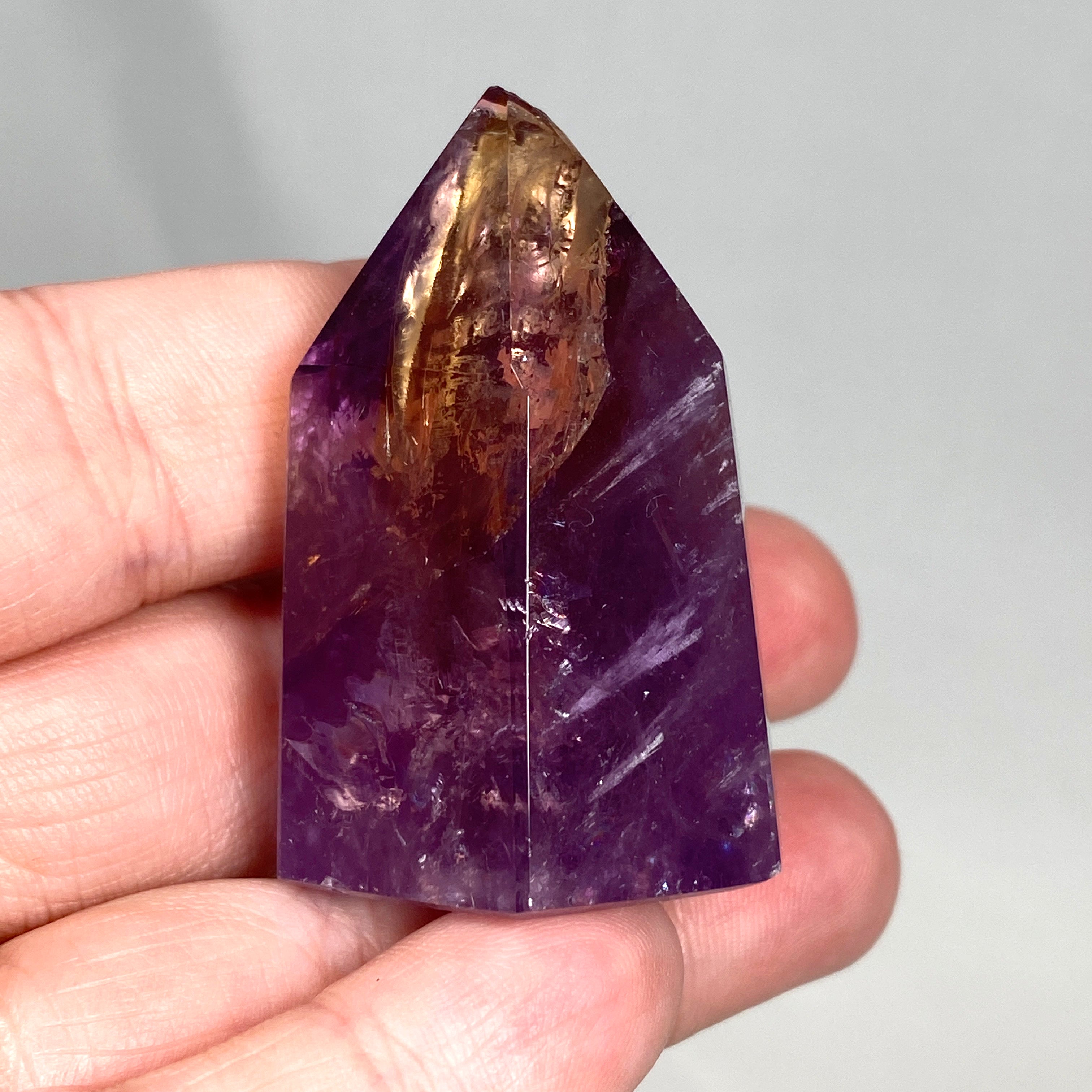 Natural Ametrine Point Crystal - AMTP 01 Healing Stone for Meditation, Energy Work & Spiritual Growth - Perfect for Home Decor, Reiki Practice & Crystal Collection