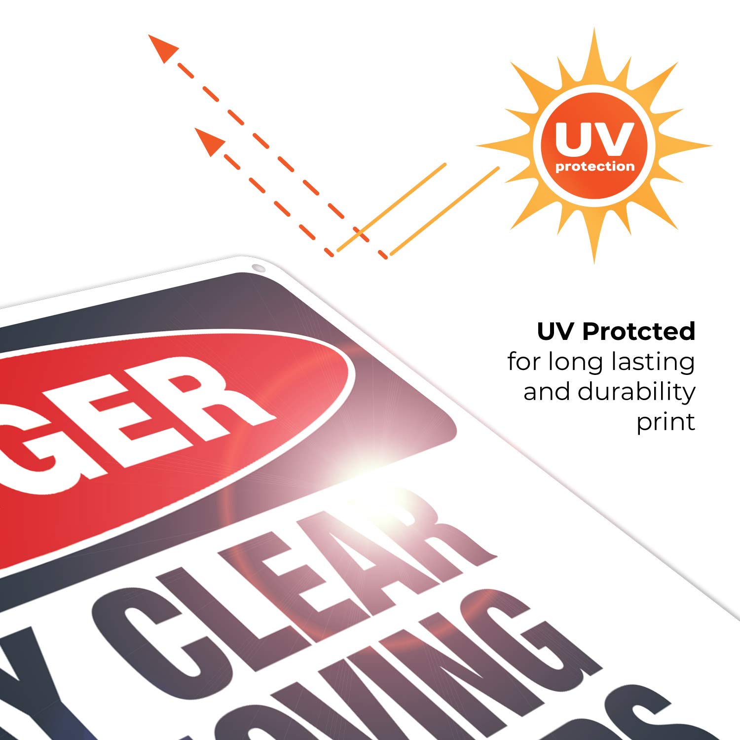 OSHA Danger Sign - Stay Clear of Moving Conveyors - 10x14 Inches Rust-Free .040 Aluminum Sign - Fade Resistant for Indoor/Outdoor Use - Made in USA - Perfect for Warehouses, Factories & Industrial Safety Areas