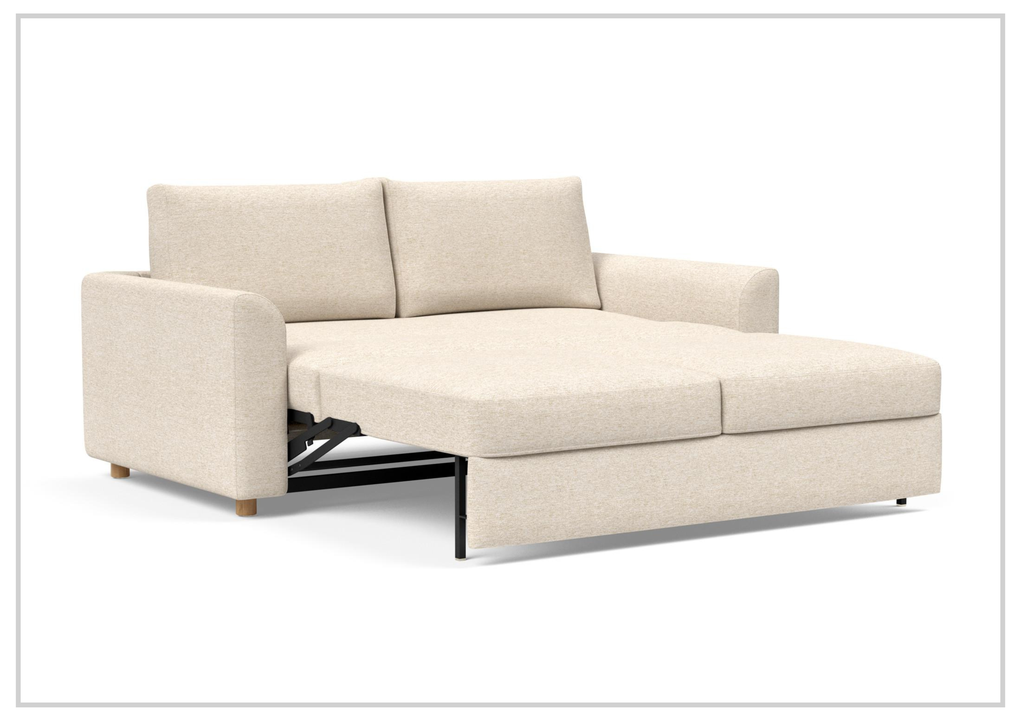 Innovation Living Neah Fabric 2-Seater Queen Size Sleeper Sofa Bed - Convertible Sofa for Small Spaces, Guest Room & Apartment Living