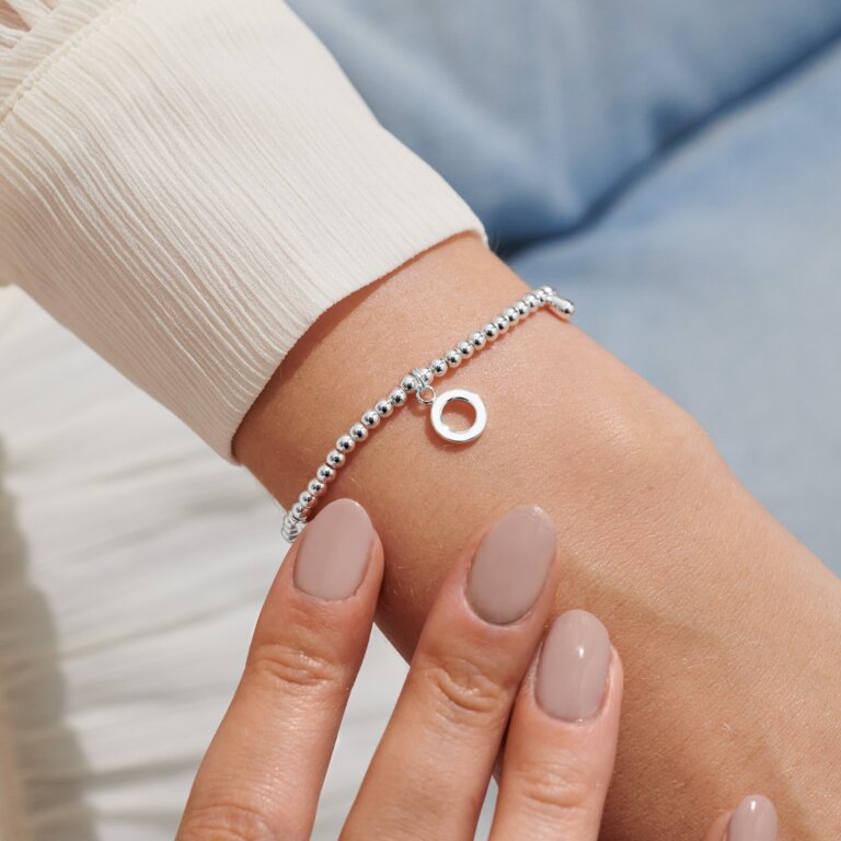 Joma Jewelry Bracelet - A Little Alphabet 'O' Charm Bracelet for Women, Dainty Gold Plated Letter 'O' Bracelet, Minimalist Personalized Jewelry Gift for Her - Perfect for Birthdays, Anniversaries, and Everyday Wear