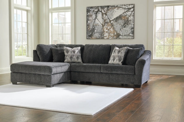 Biddeford 2-Piece Sectional Sofa with LHF Chaise Lounge - Modern Living Room Furniture for Small Spaces & Apartments