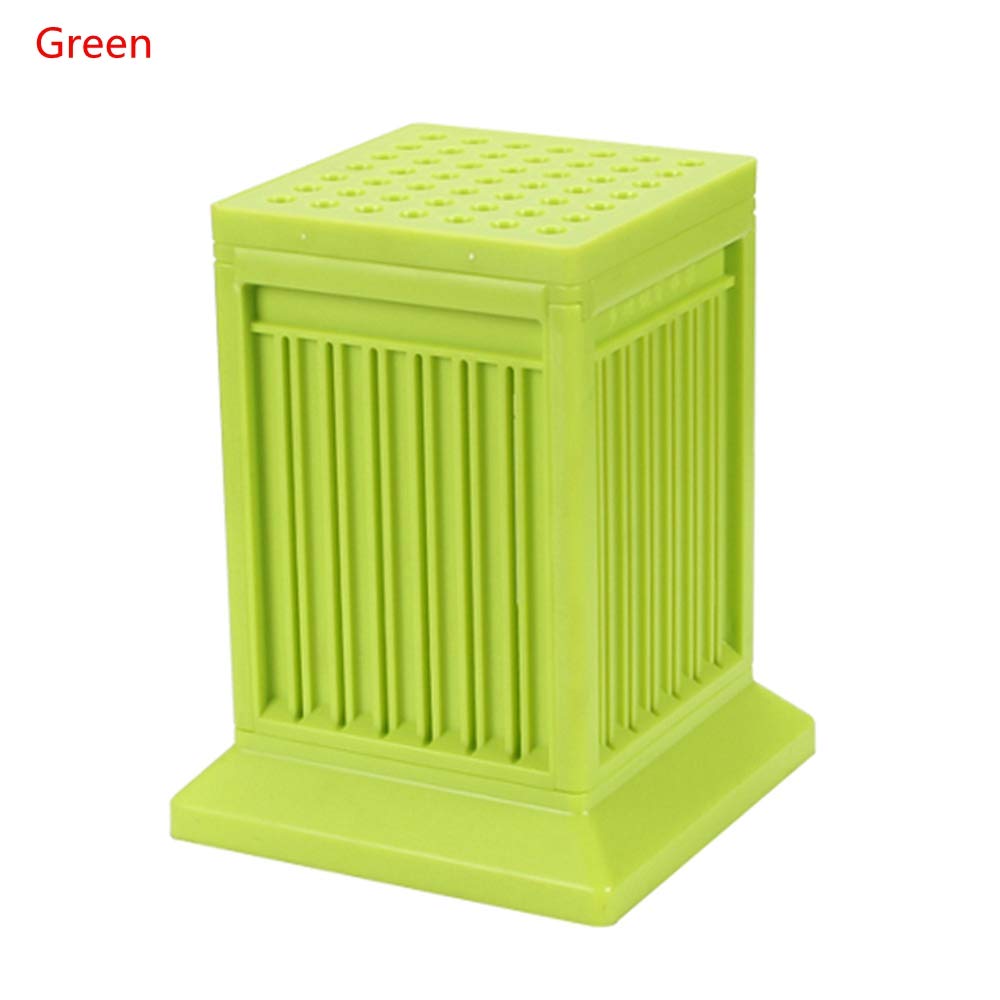 49-Hole Meat Skewer Kebab Maker Box - Quick BBQ Skewer Tool for Kitchen, Green - Perfect for Backyard Grilling, Party Cooking & Outdoor Picnics