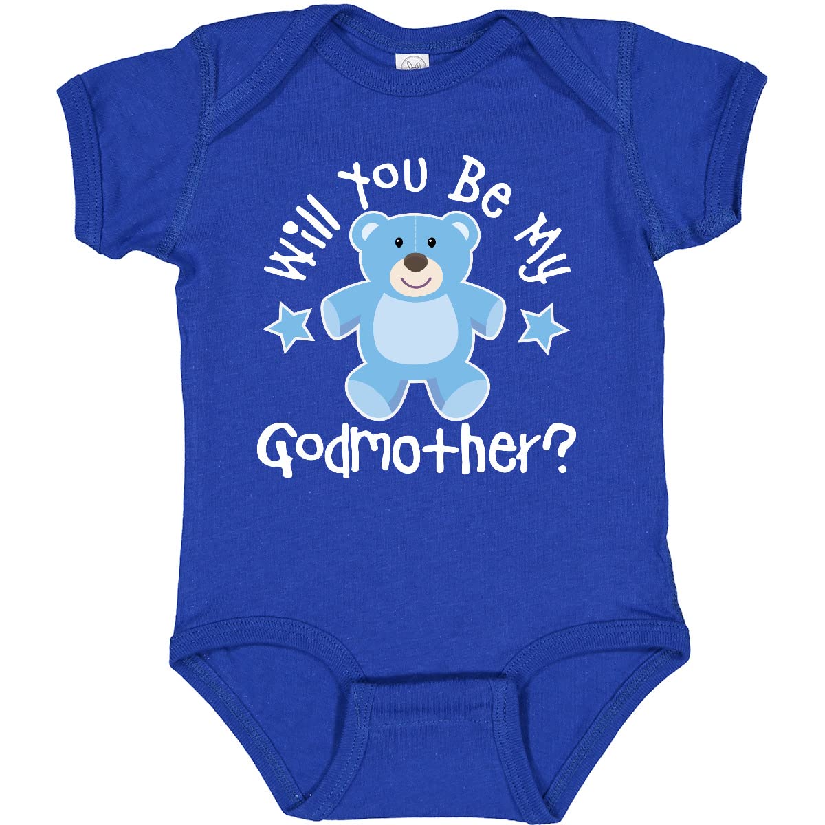 Inktastic Godmother Proposal Baby Boy Bodysuit - Cute Outfit for Newborns, Baptism, Christening & Family Photos