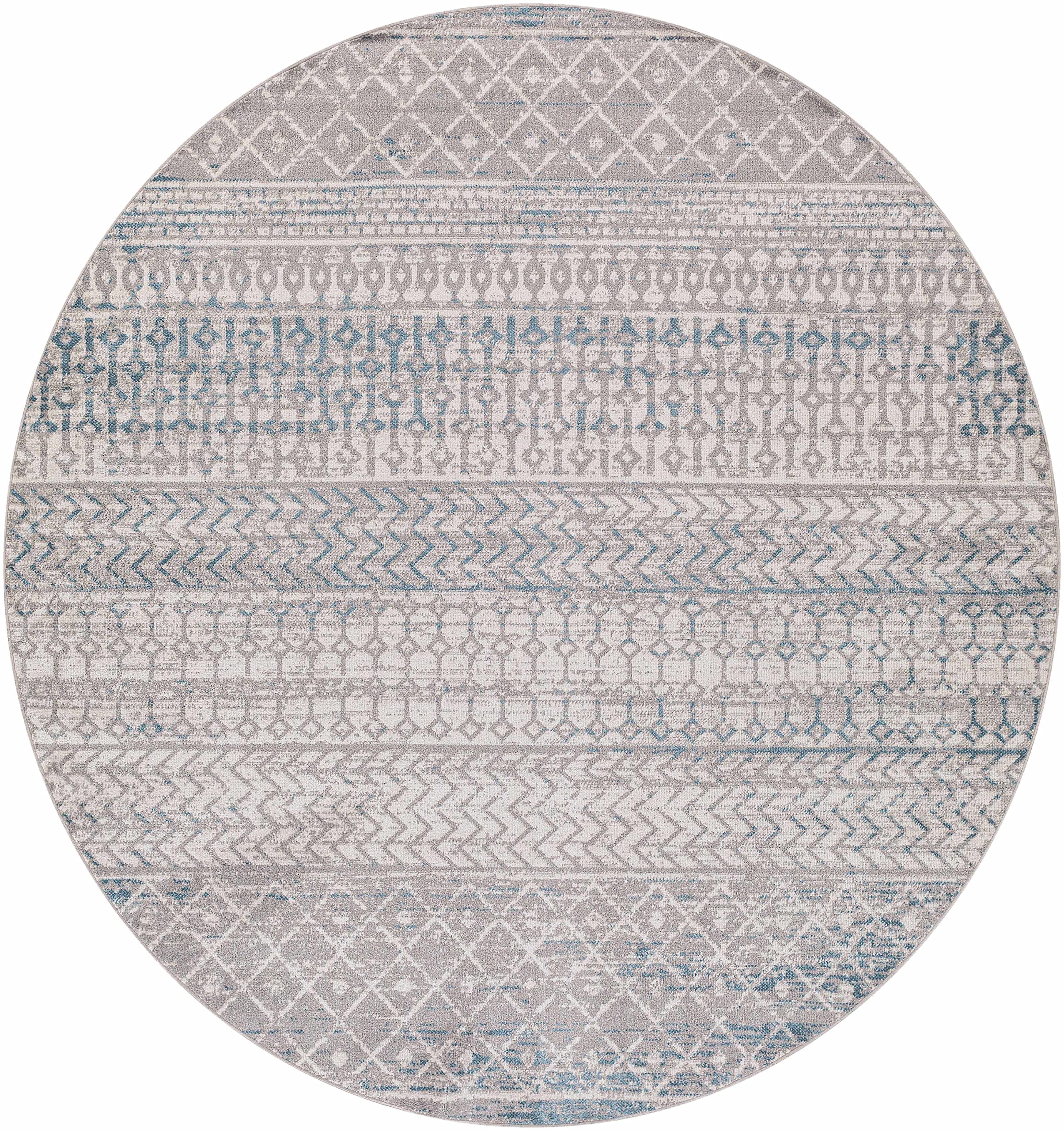 Springbok Machine Washable Area Rug - Blue & Gray 6'7
