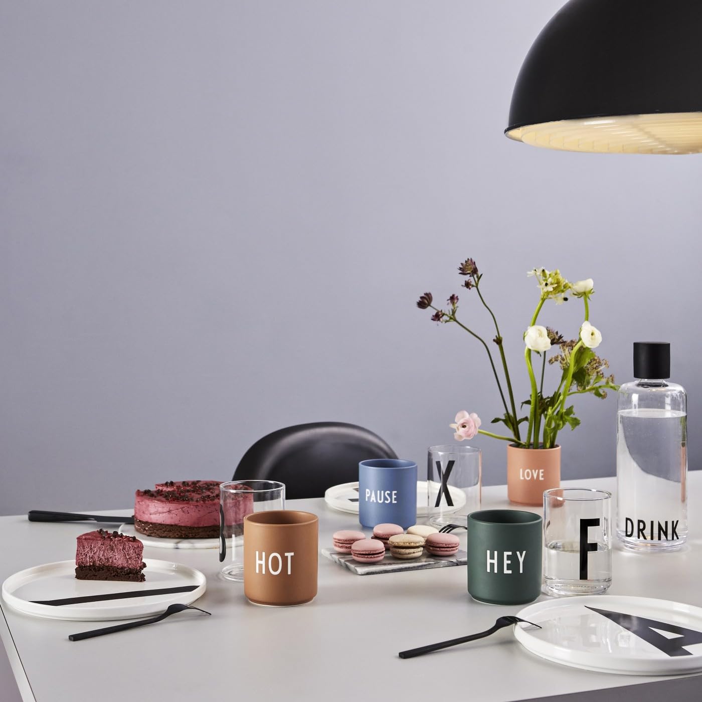 Design Letters Favourite 11oz Ceramic Coffee Mug - Engraved Tea Cup for Women, Her | Porcelain Latte Cup with Danish Design | Perfect Gift for Coffee & Tea Lovers | Ideal for Home, Office & Cafe Use