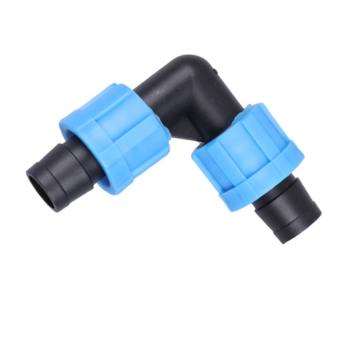 PVC Drip Irrigation Fittings - Cabilock Hose Locking Elbow Connector for Garden Drip Tape & Sprinkler Systems | Style 2 | Perfect for Compressor Grill Accessories & Outdoor Watering Solutions