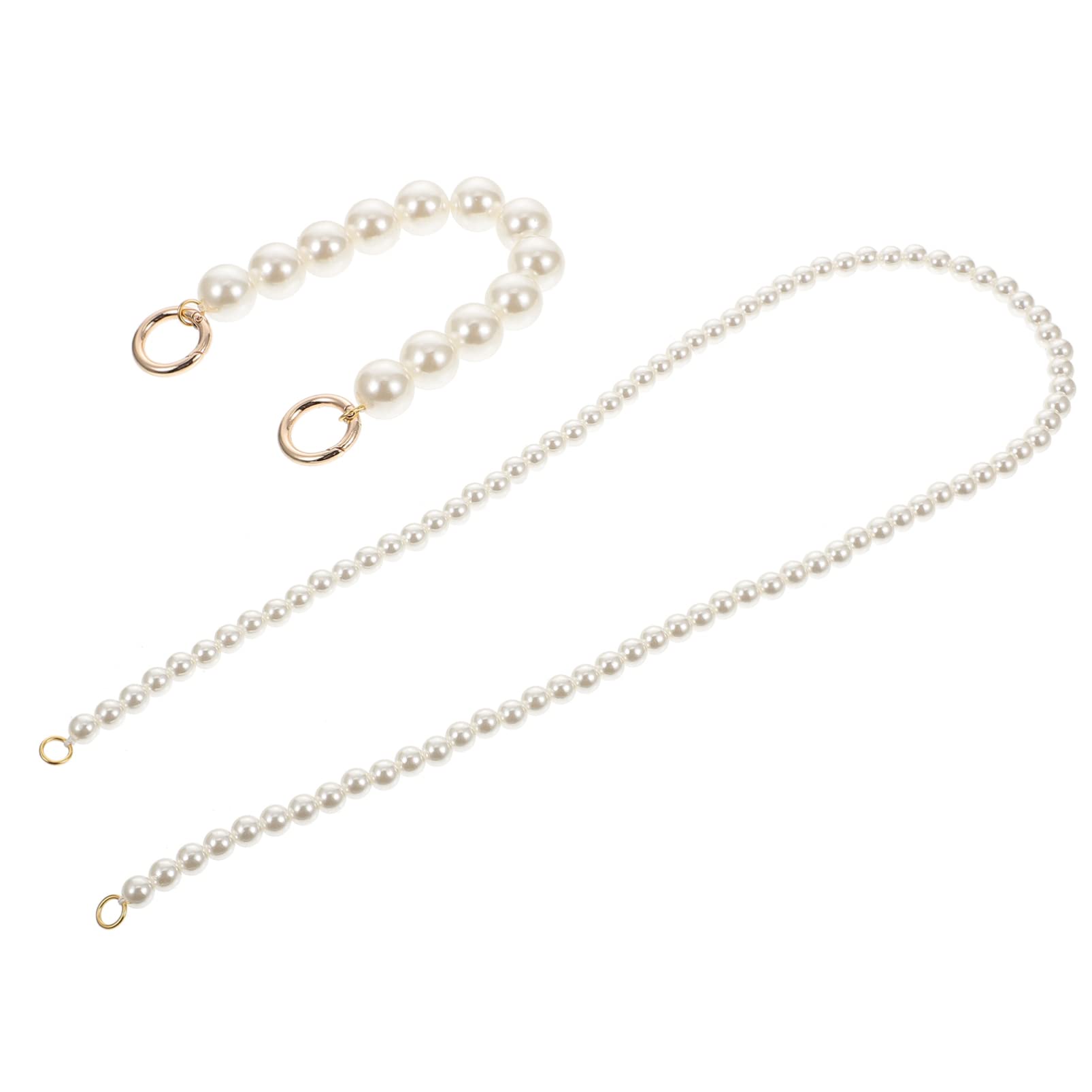 Hemobllo Detachable Pearl Purse Chain - Elegant Artificial Pearl Phone Lanyard, Beaded Bag Handle Strap for Handbag Decoration & Replacement | Perfect for Evening Bags, Clutches, and Purse Accessories
