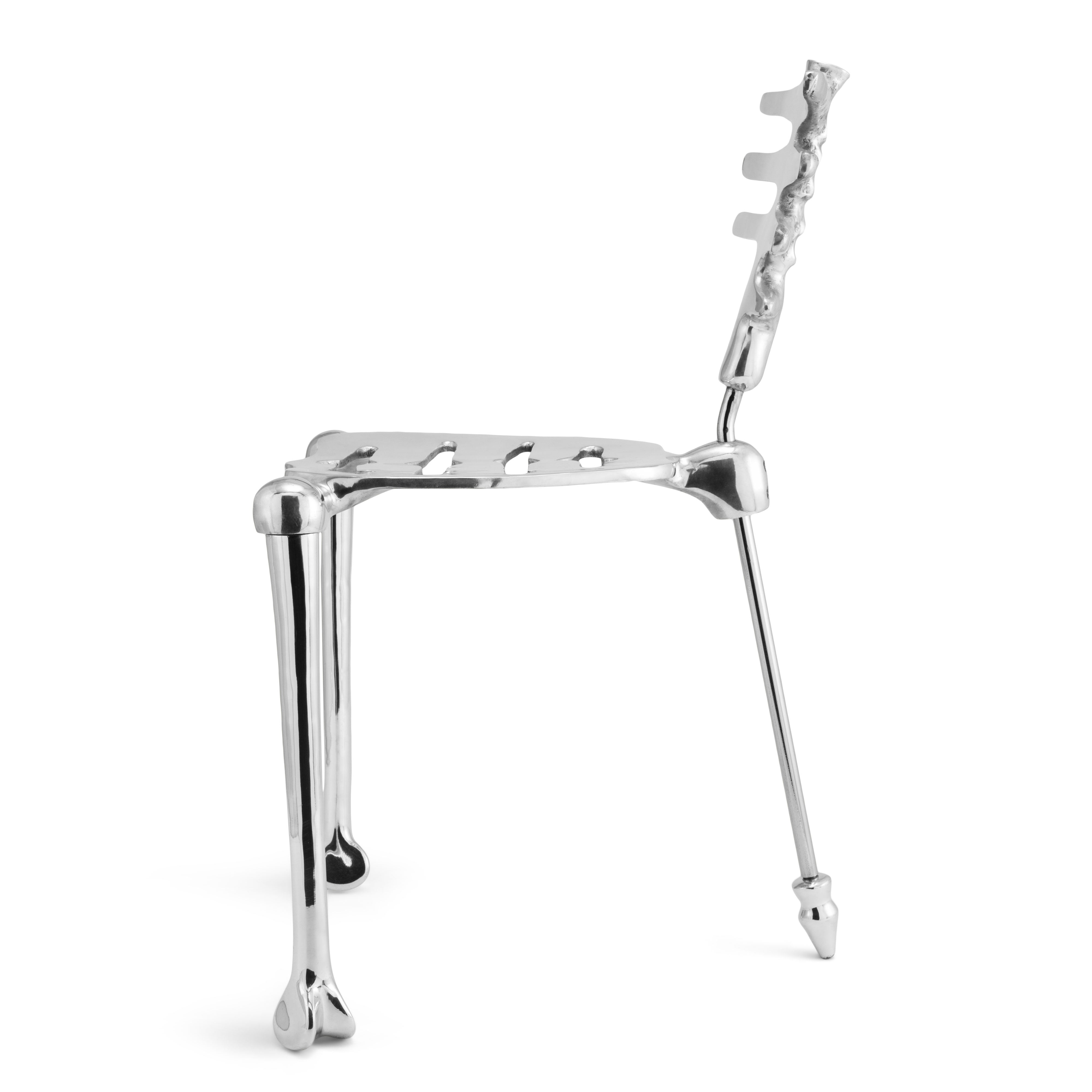 Modern Skeleton Chair - Industrial Style Metal Frame Accent Chair for Living Room, Bedroom, or Office - Perfect for Home Decor, Lounge Seating & Contemporary Interior Design