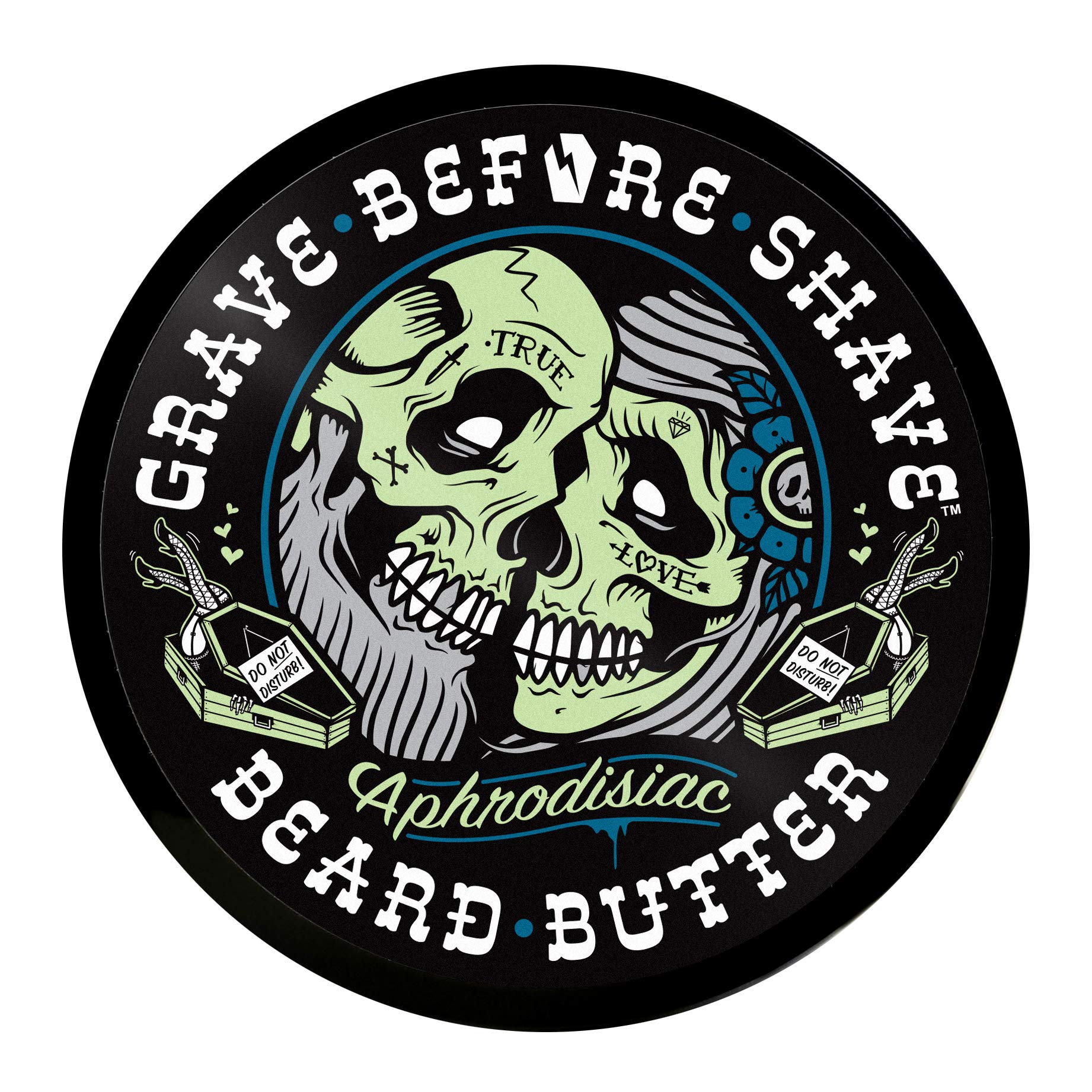 Grave Before Shave Beard Butter - 4 oz Natural Beard Conditioner with Leather & Cedarwood Scent for Men - Softens & Tames Facial Hair - Perfect for Daily Grooming & Styling