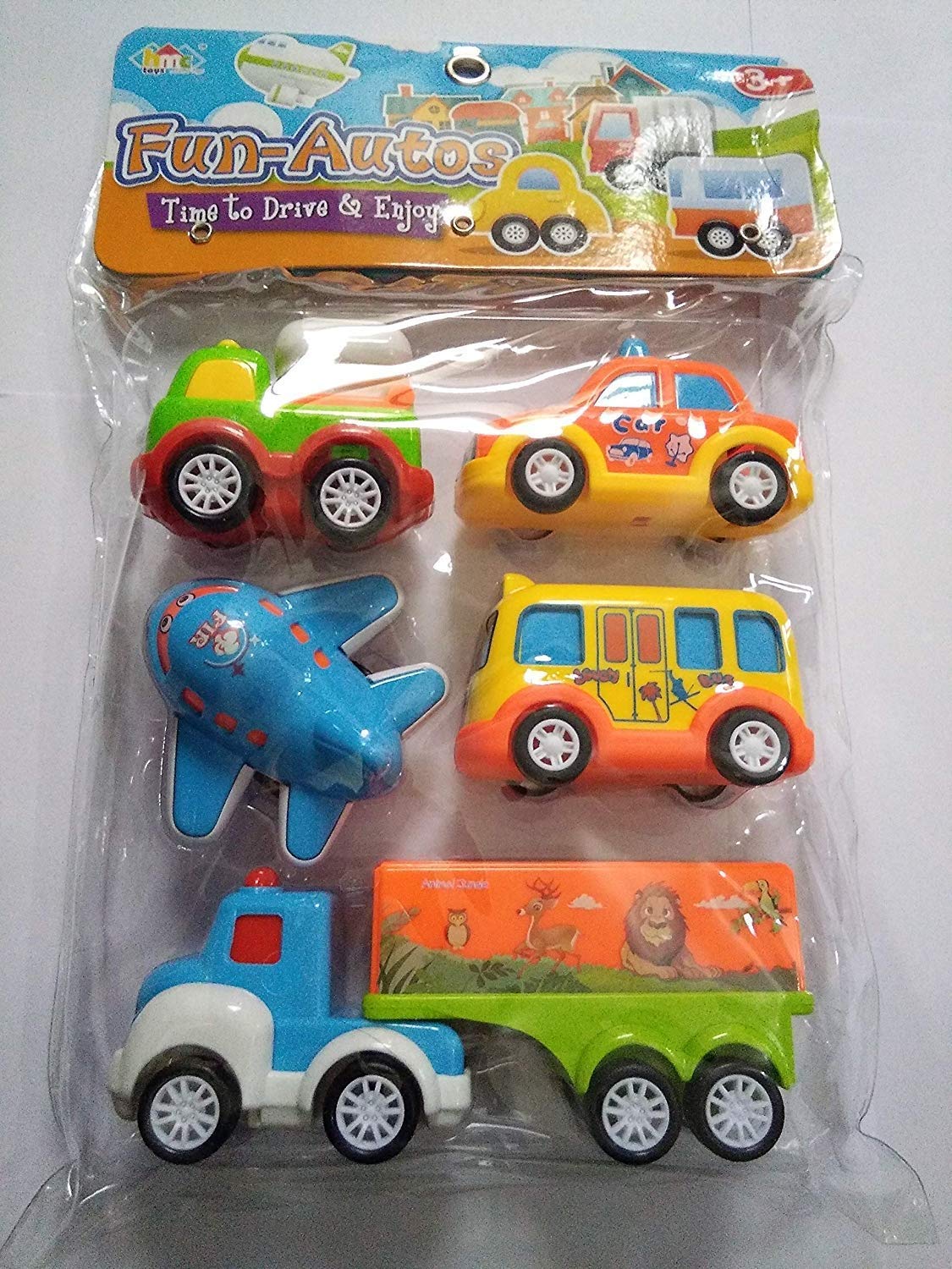 Unbreakable Pull Back Car Toy Set for Kids - 5 Durable Automobile & Truck Toys (Random Colors) | Fun Race Track Play, Birthday Gifts & Preschool Learning Activities