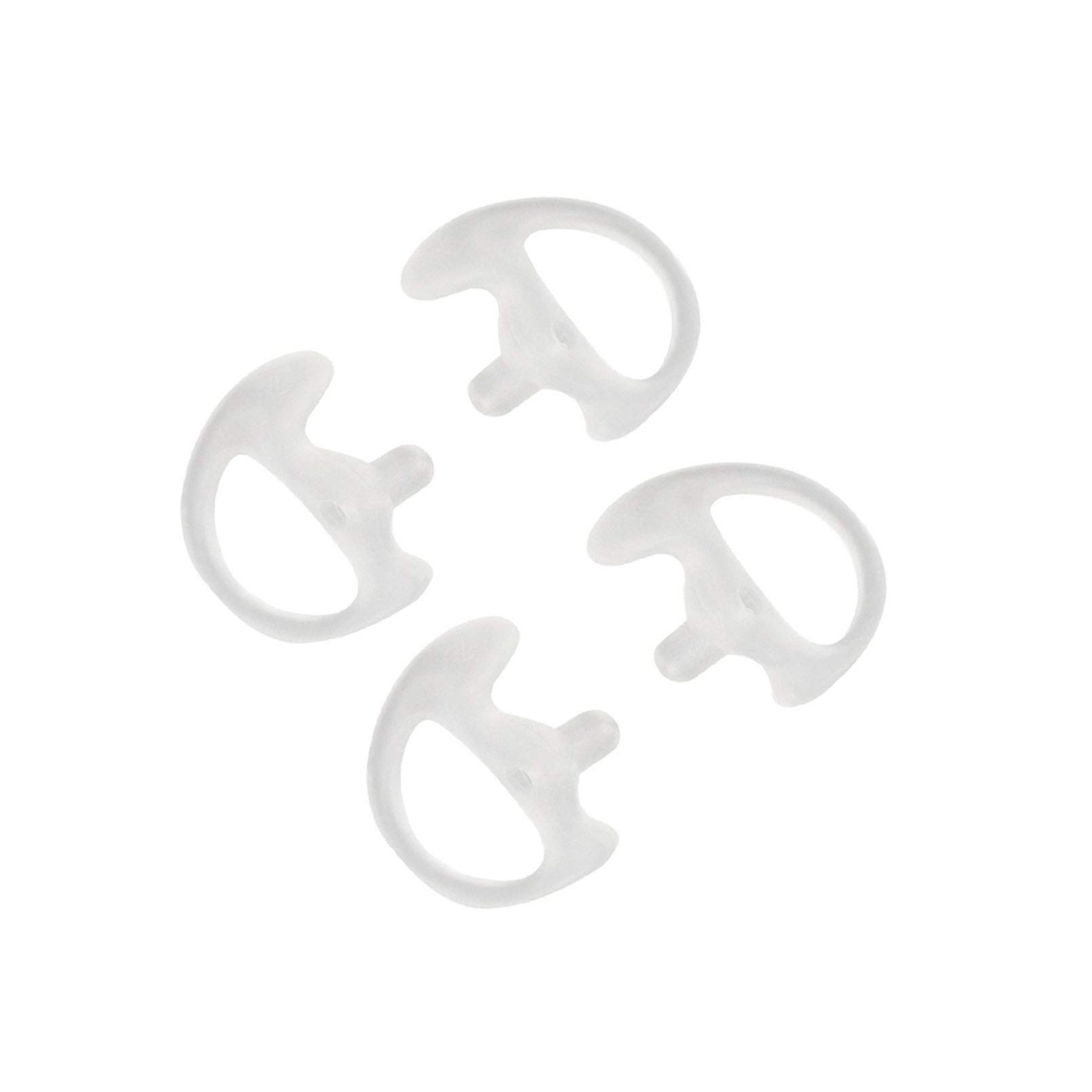 Motorola Kenwood Acoustic Tube Earpiece Headset Replacement - Soft Silicone Earmold (2 Pairs Small 25mm) - Noise Isolation for Communication, Security, and Call Center Use