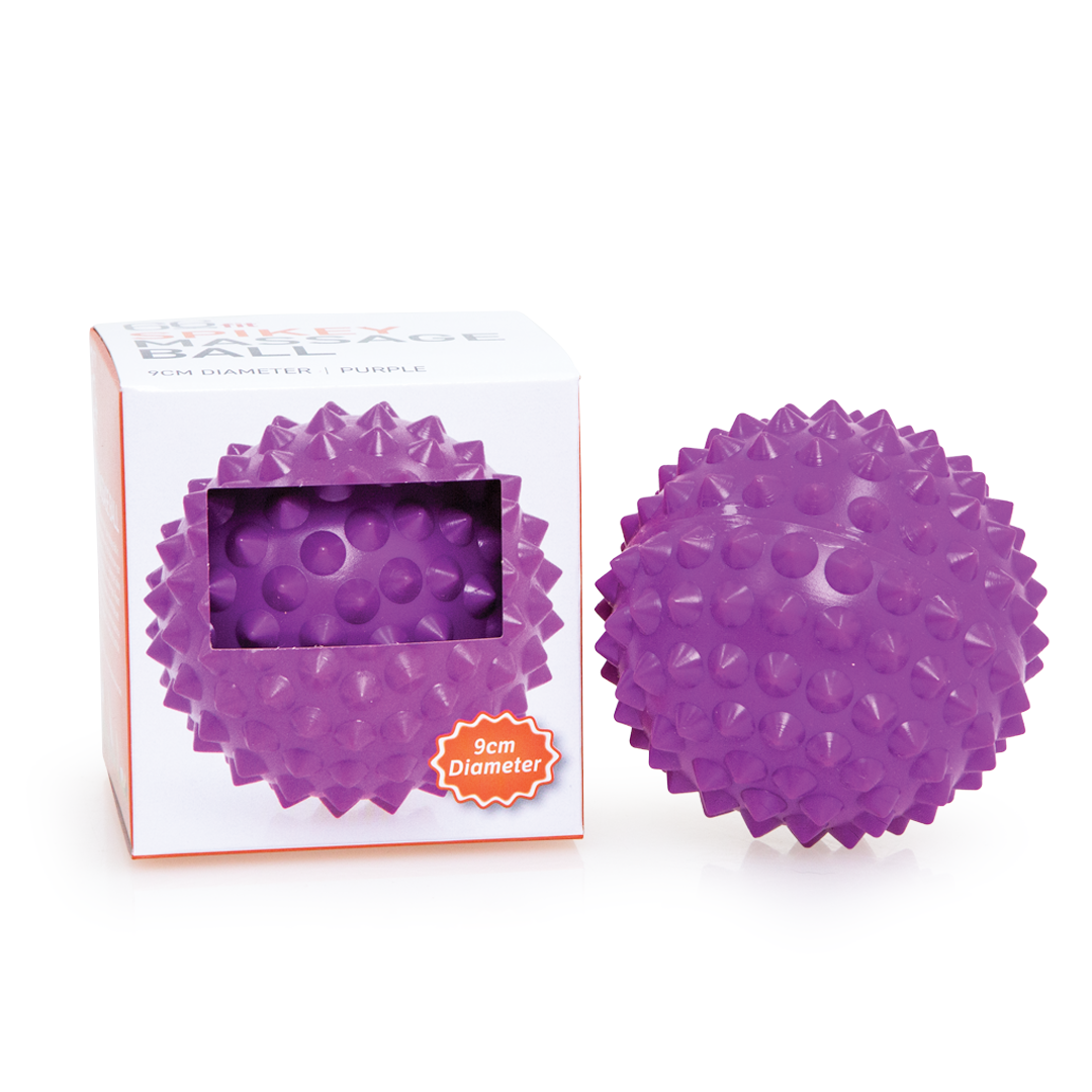 66Fit Spikey Massage Ball 9cm - Deep Tissue Muscle Relief, Trigger Point Therapy, Myofascial Release for Athletes & Recovery - Perfect for Back, Neck, Shoulder & Foot Pain Relief