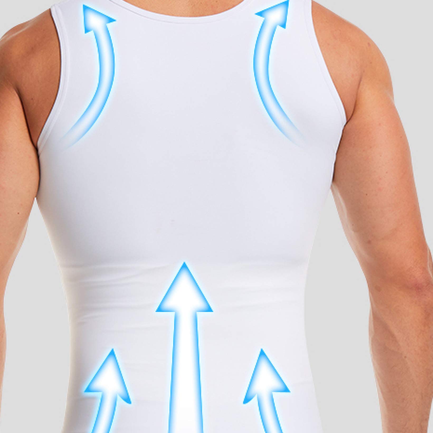 Men's Body Shaping Shapewear - Sweat Sauna Waist Trainer for Tummy Control & Abdomen Slimming - Tight Fit Compression Lingerie for Workout, Gym & Everyday Wear