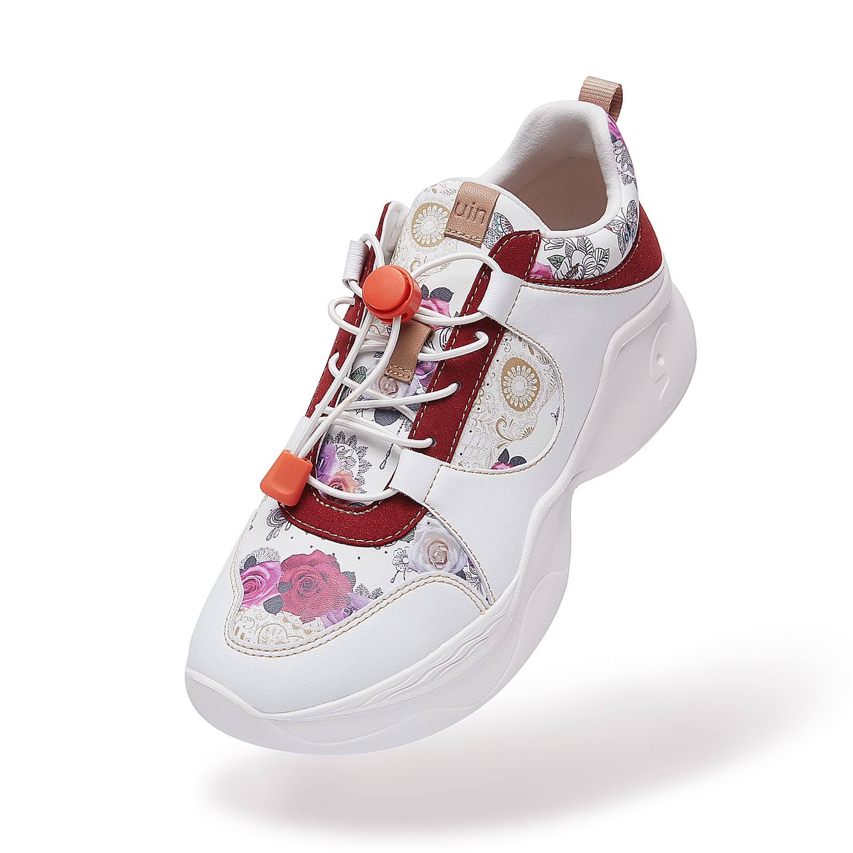 UIN Women's Chunky Fashion Sneakers - Comfortable Walking Shoes for Casual Wear, Travel & Everyday Use | Art Painted Dad Shoes | Palma Style (Size 5) | Perfect for Street Style, Work & Weekend Outings