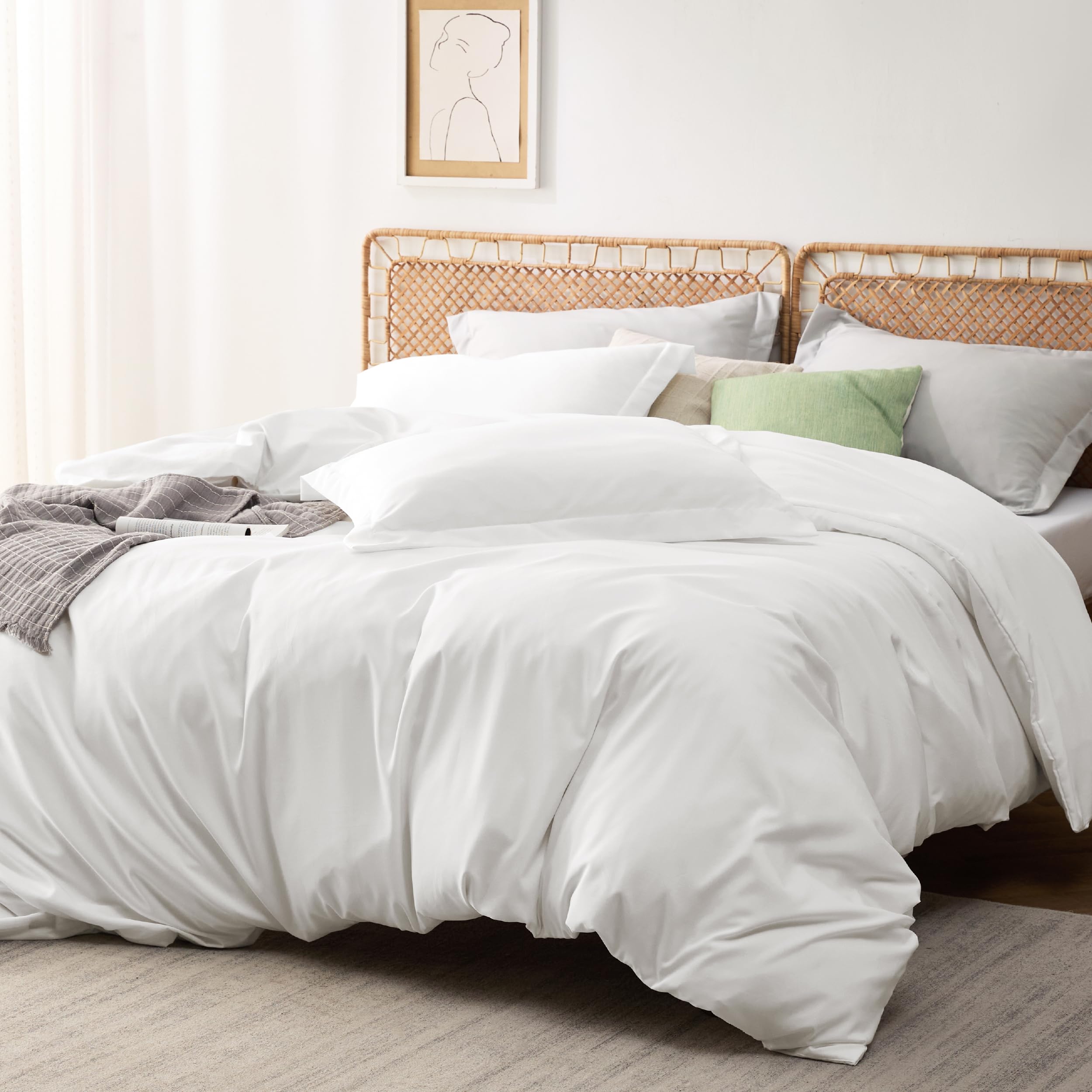 Bedsure Cooling Duvet Cover Set - Twin Size 68