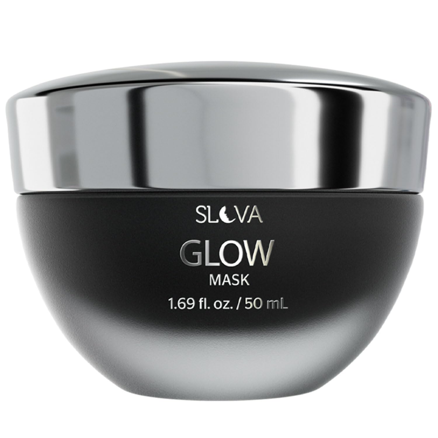 Slova Glow Magnetic Face Mask - Dark Spot Corrector for Hyperpigmentation, Anti-Aging Treatment to Reduce Fine Lines & Wrinkles - Detoxifying Black Charcoal Mask with Magnet (50ml) - Perfect for Nighttime Skincare Routine & Spa Days