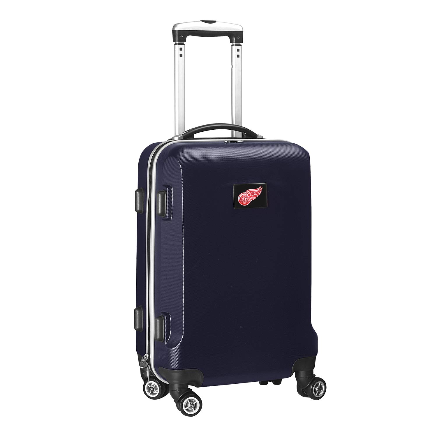 Concept One NHL Detroit Red Wings 20-Inch Carry-On Luggage - Navy Blue Travel Suitcase for Men & Women, Perfect for Airplane Cabin & Weekend Trips