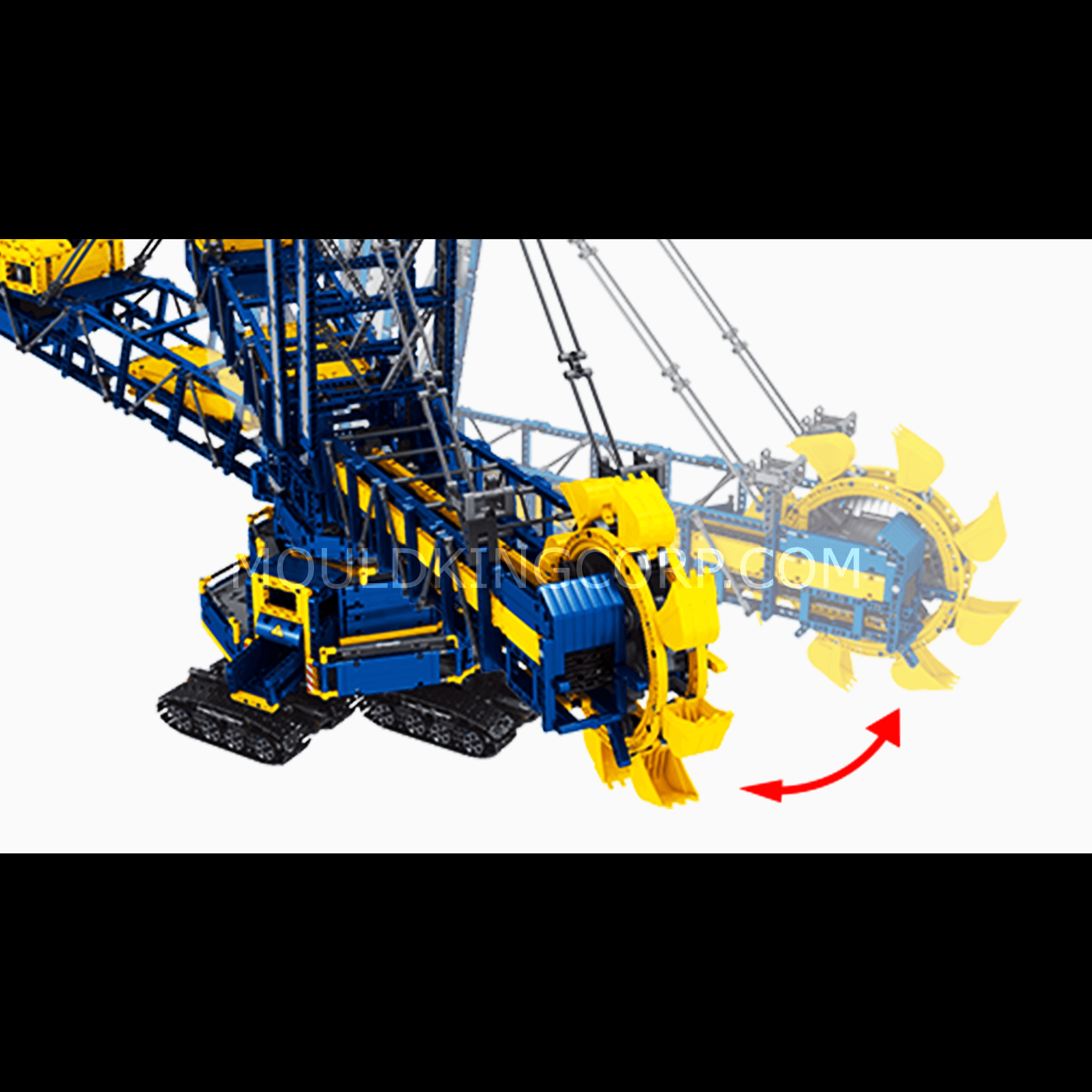 Mould King 17006 Remote Control Bucket Wheel Excavator Building Kit - 4588 Piece Construction Set for Adults & Teens | STEM Educational Toy, Engineering Model for Mining Simulation & Collector's Display