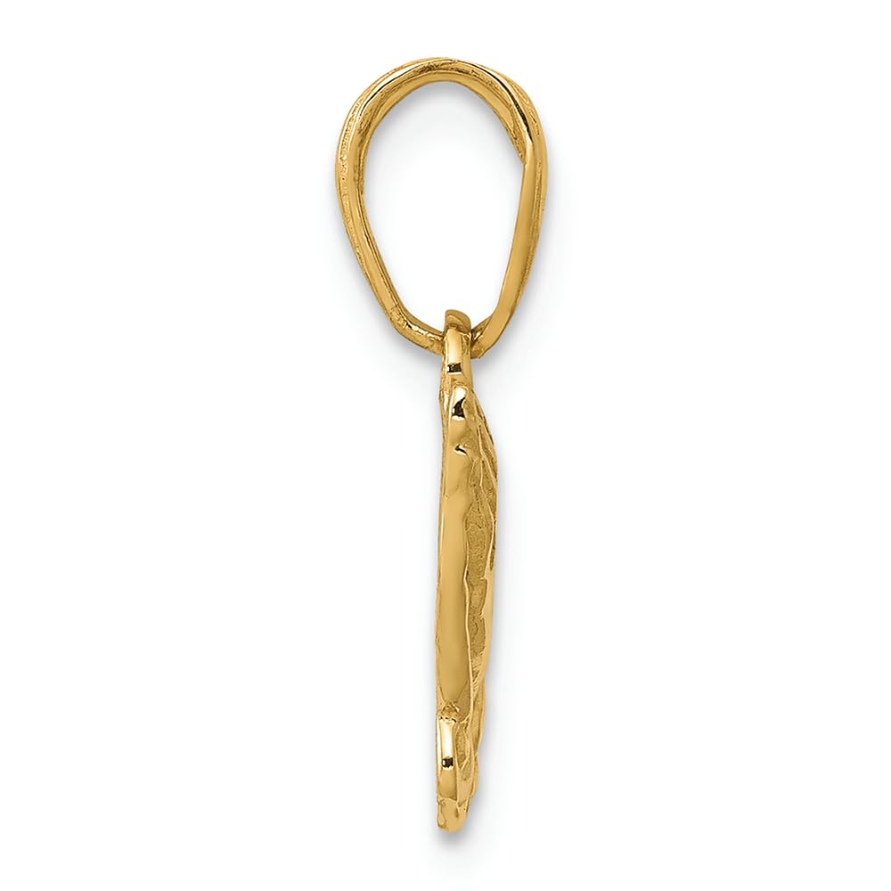 14K Yellow Gold Praying Hands Charm Pendant - Religious Jewelry for Women & Men - Perfect for Gifts, Baptism, First Communion & Daily Wear