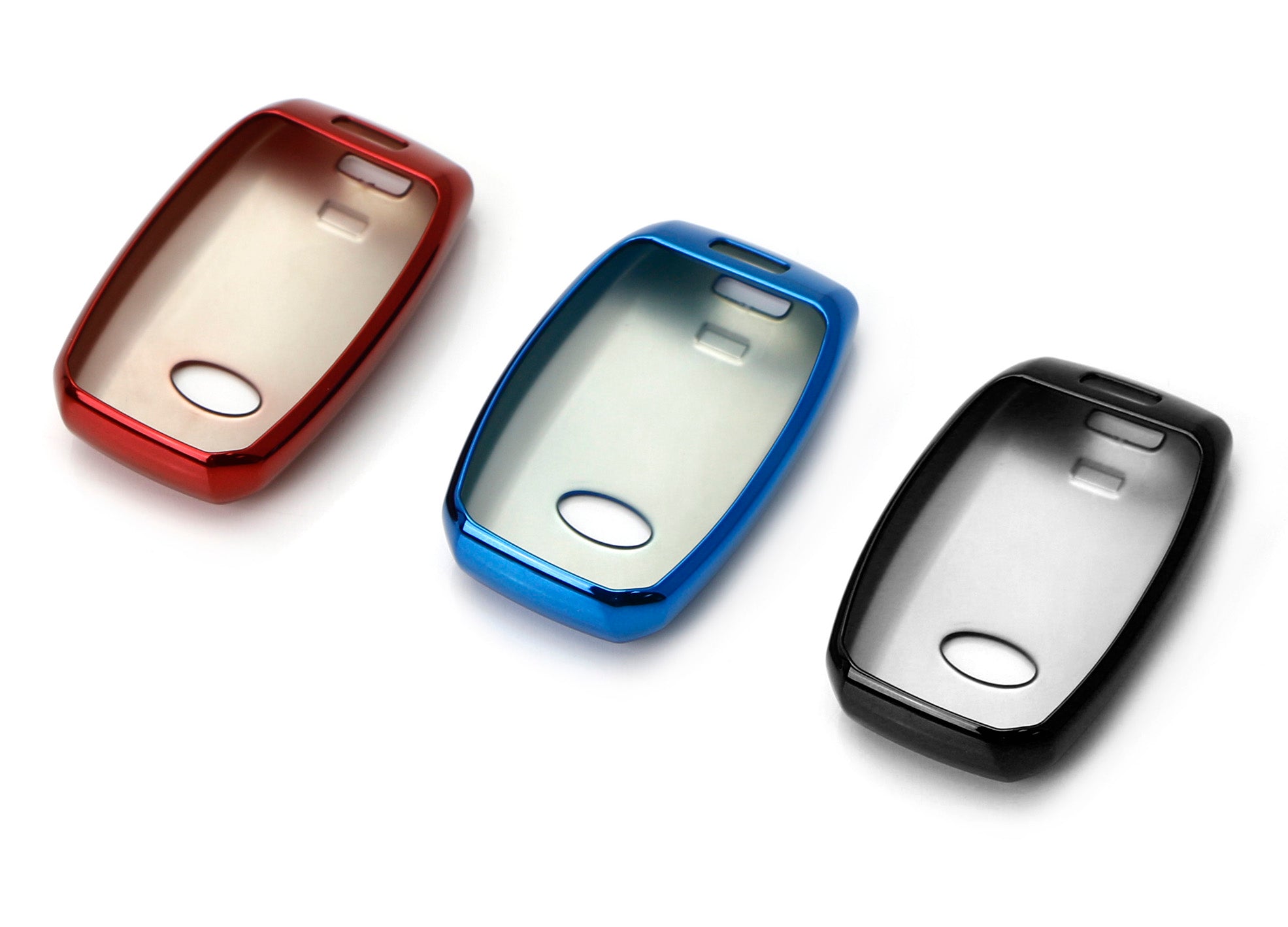 Durable Chrome Black TPU Key Fob Cover for Kia Optima K5 Sorento Carens Forte Soul - Protective Case for Car Keys, Perfect for Everyday Use and Travel