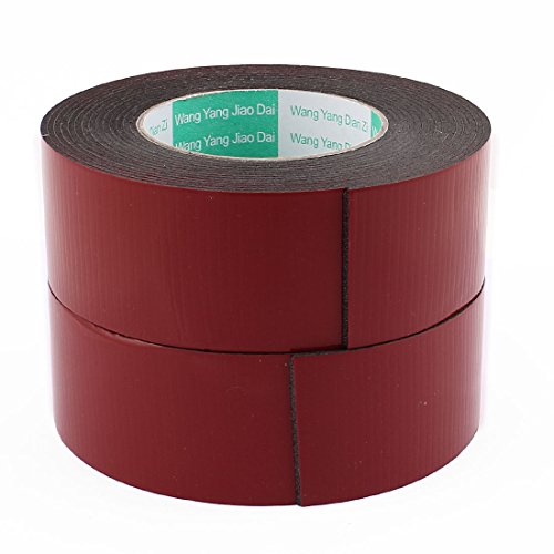uxcell 2-Pack Heavy Duty Black Double Sided Foam Tape - 2