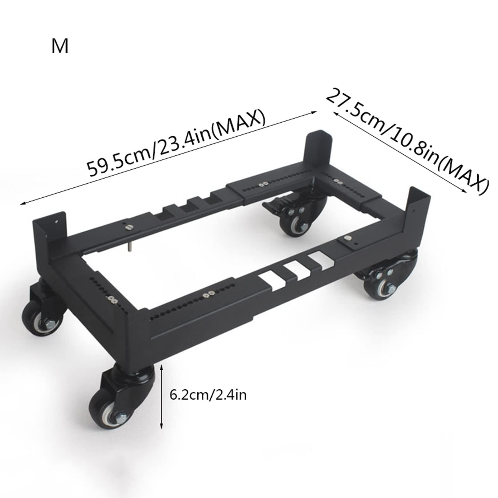 Adjustable PC Stand with Wheels for Home & Office - Under Desk Computer Tower Stand, CPU Rolling Cart - Perfect for Gaming Rigs, Workstations & Home Office Setups