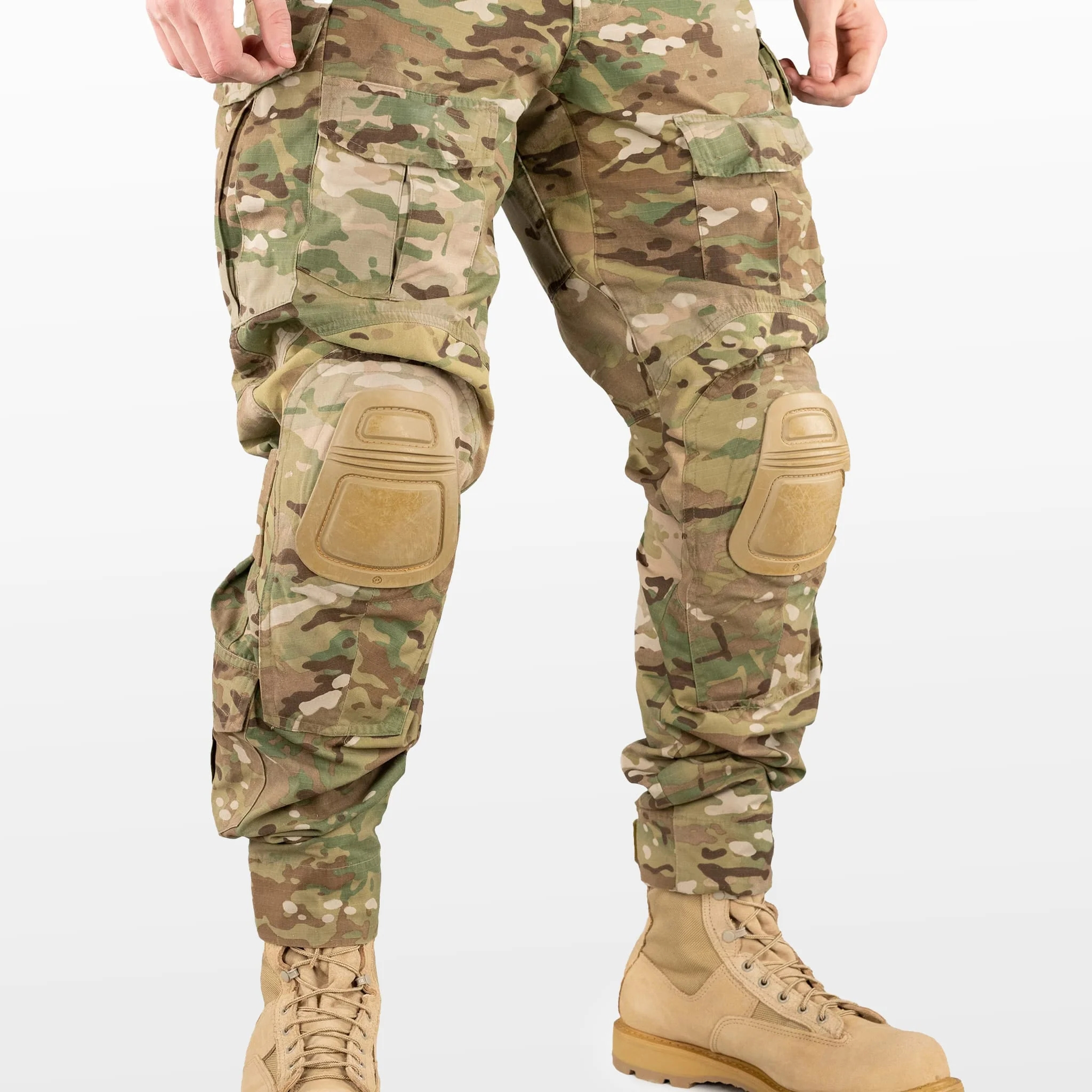 Crye Knee Pads - Lightweight Tactical Knee Protection for Outdoor Activities, Military & Work | Made in USA | Durable & Comfortable for Hiking, Construction & Sports