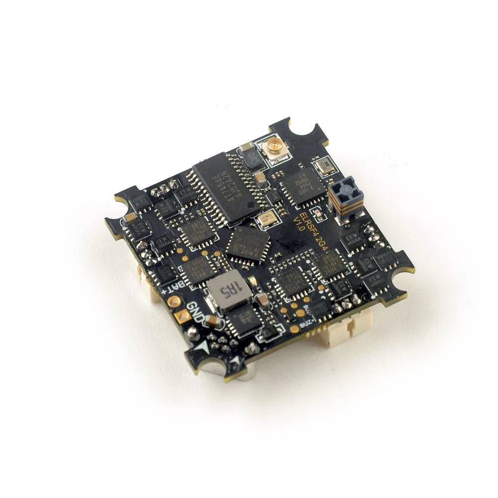 HappyModel ELRS F4 2.4GHz Flight Controller with Built-in SPI Receiver - 5-in-1 AIO for FPV Drones | Perfect for Racing, Freestyle & Long-Range Flying