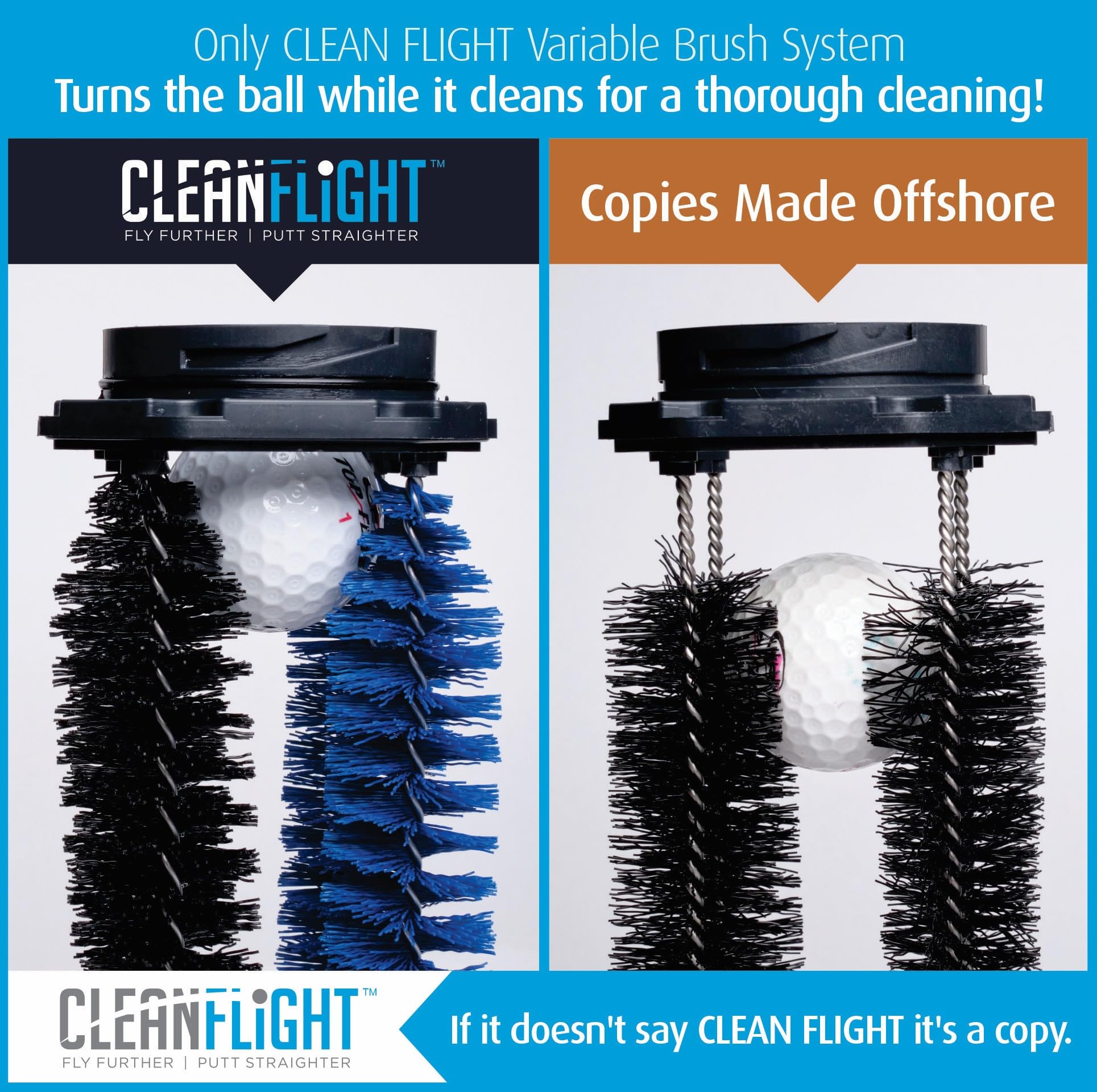 Premium Golf Ball Washer - Portable Golf Ball Cleaner for Golf Bag or Cart - Best Golf Accessories Gifts for Men & Women - Perfect for Driving Range, Course & Practice Sessions