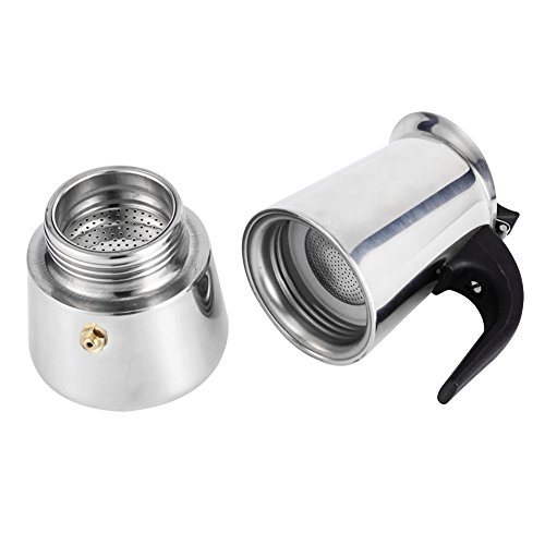 Stainless Steel Stovetop Coffee Maker - 2 Cup Percolator for Home & Office