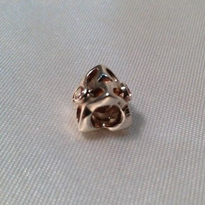 Pandora 925 Silver 4 Petal Flower Charm with Genuine CZ Stones - 790260CZ | Elegant Jewelry for Bracelets, Necklaces & Gift Giving