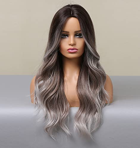 Platinum Blonde Ombre Lace Front Wig - Natural Looking Human Hair Wig for Women | Perfect for Cosplay, Parties & Daily Wear