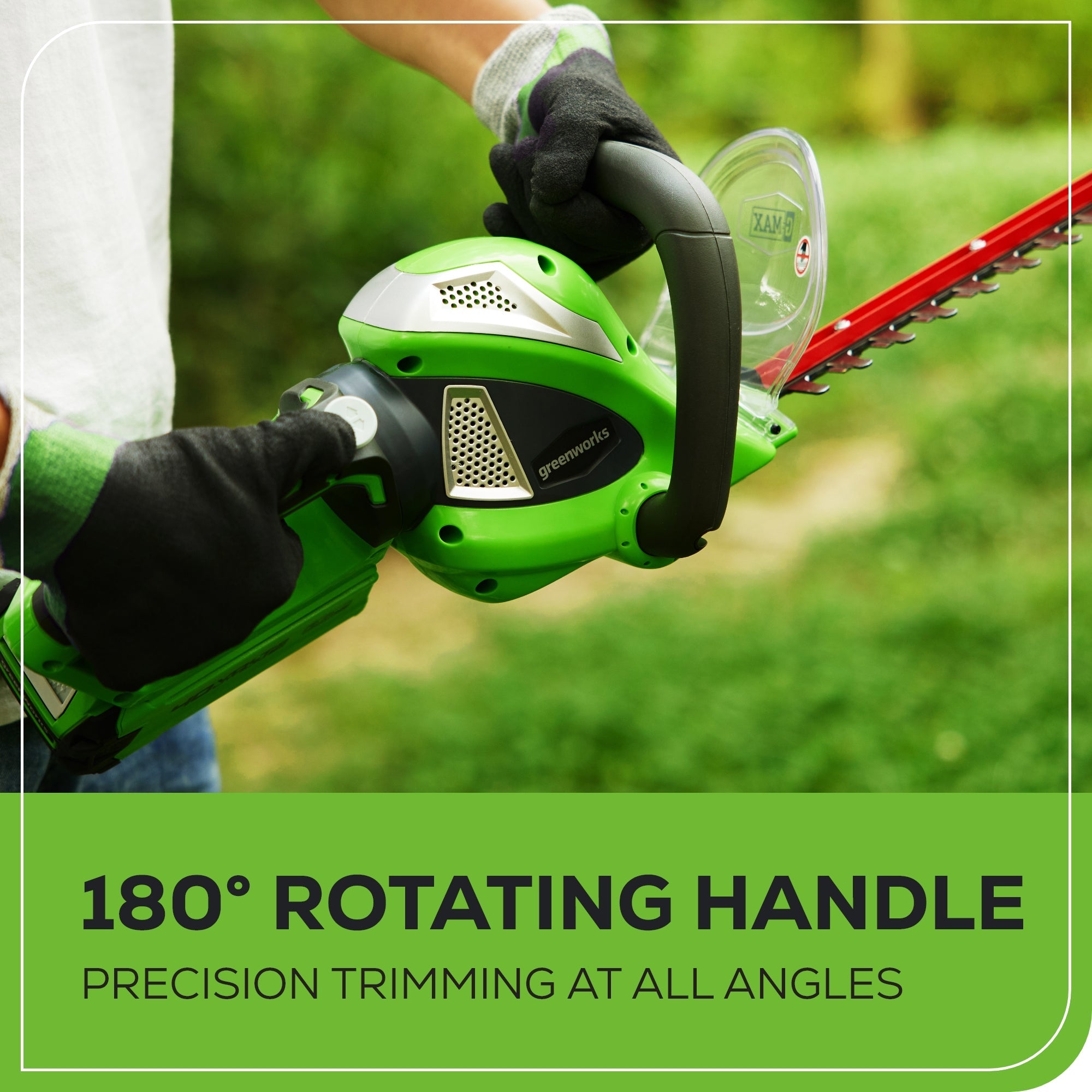 40V 12-Inch Cordless Battery String Trimmer, 550 CFM Blower & 24-Inch Hedge Trimmer Combo Kit with 2.0Ah Battery & Charger - Perfect for Lawn Care, Yard Maintenance & Landscaping