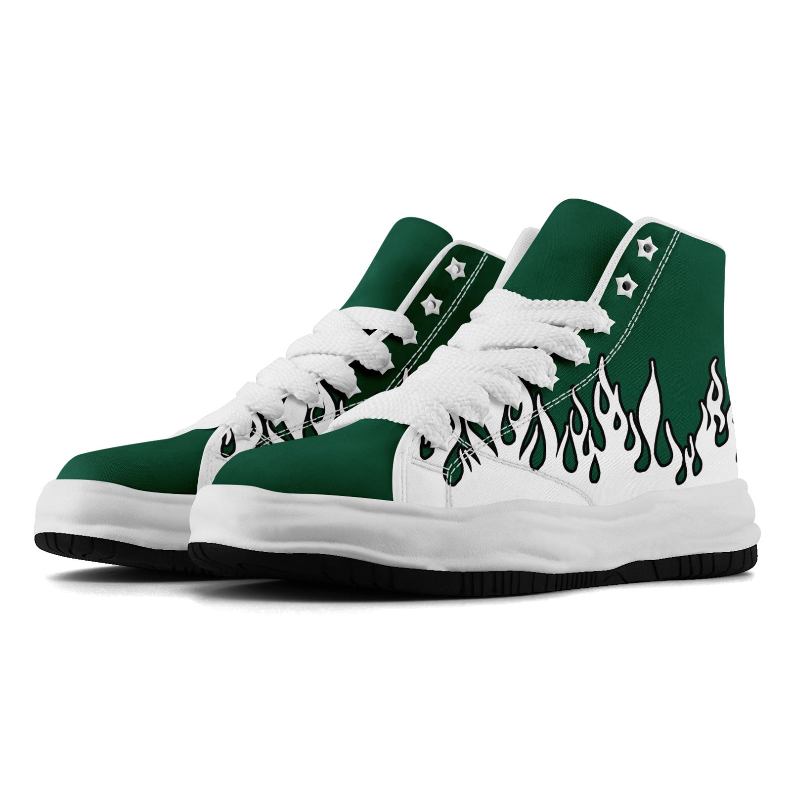 Custom Green & White New York Football Jersey with Firesoul Sports Shoes - Personalized Combo Set for Fans | Game Day Outfit, Team Spirit Wear, Sports Enthusiast Gift