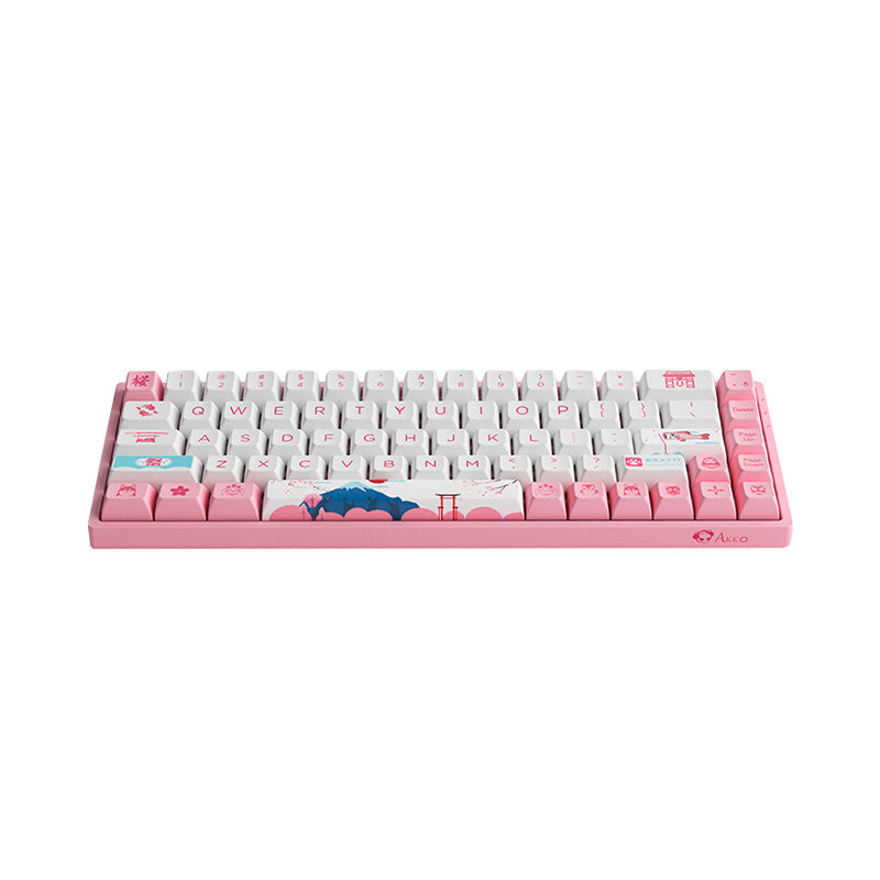 Akko 3068B Plus World Tour Tokyo R2 Wireless Mechanical Keyboard - RGB Backlit, Hot Swappable, CS Jelly Pink Switch for Gaming & Typing | Perfect for Office, Home & Esports