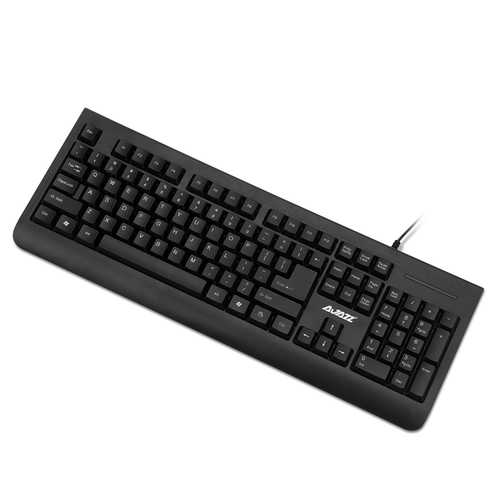 Ajazz X1180 Waterproof Wired Keyboard and Mouse Combo - Spill-Resistant Optical Gaming Set for PC, Laptop, Office & Home Use