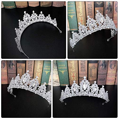 Sparkling Rhinestone Tiara Crown - Elegant Wedding Bridal Headpiece for Women & Girls | Perfect for Weddings, Proms, Birthday Parties & Special Occasions