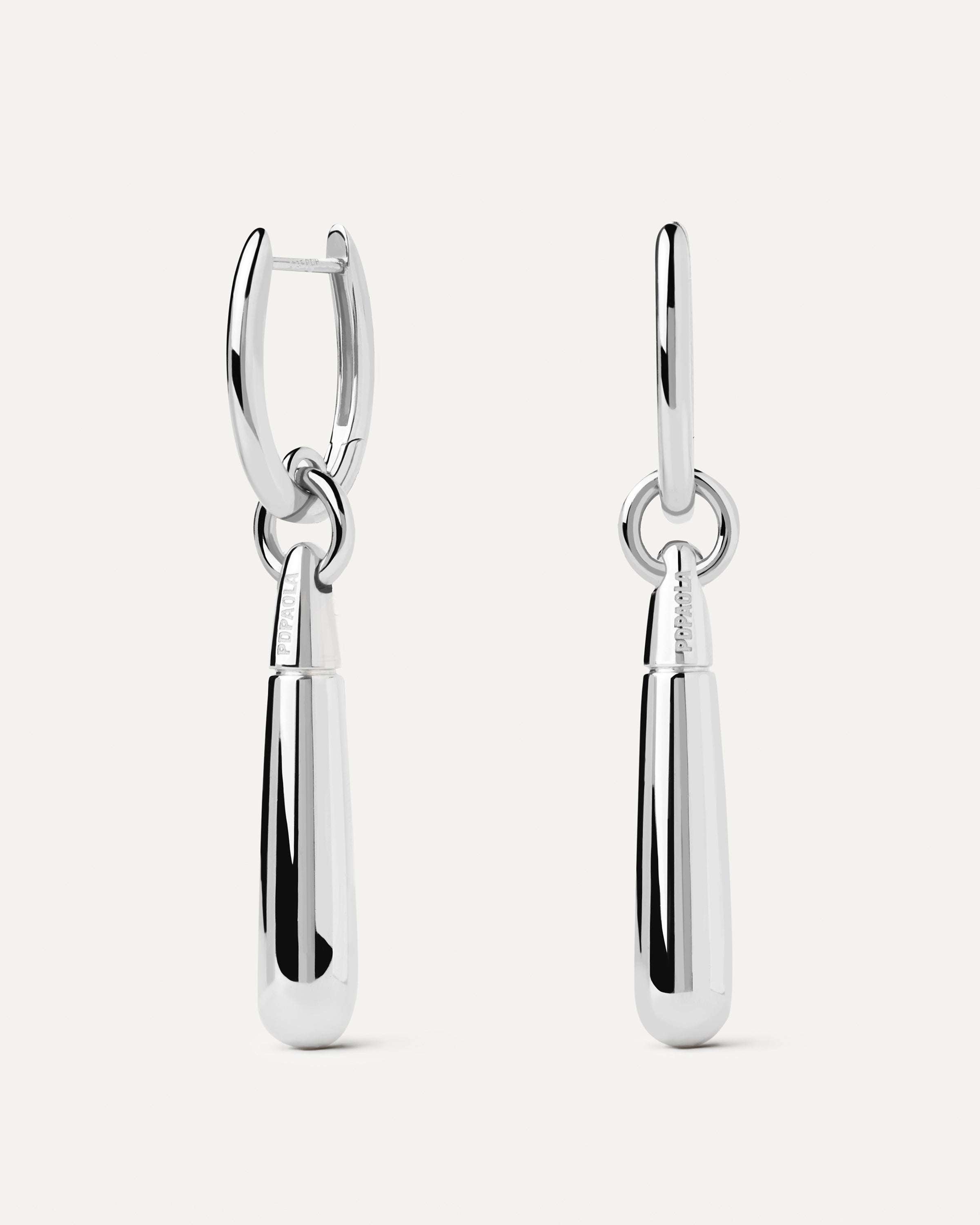Large Jupiter Silver Single Hoop Earrings for Women - Minimalist Dainty Everyday Hoops - Perfect for Office, Date Night & Casual Wear