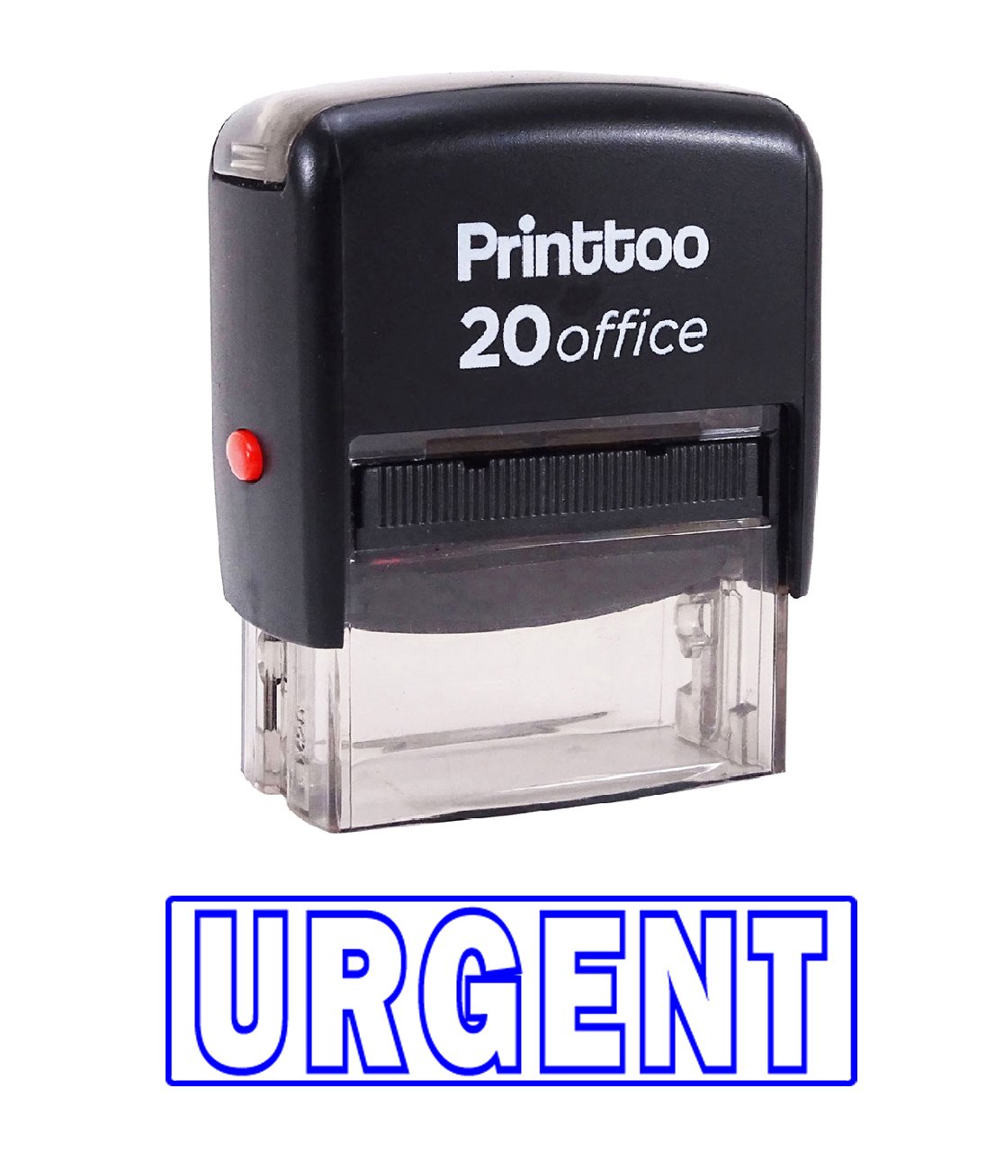 Custom Self-Inking Rubber Stamp for Office & Business - Printtoo Urgent Stamp in Blue | Perfect for Documents, Envelopes, and Paperwork