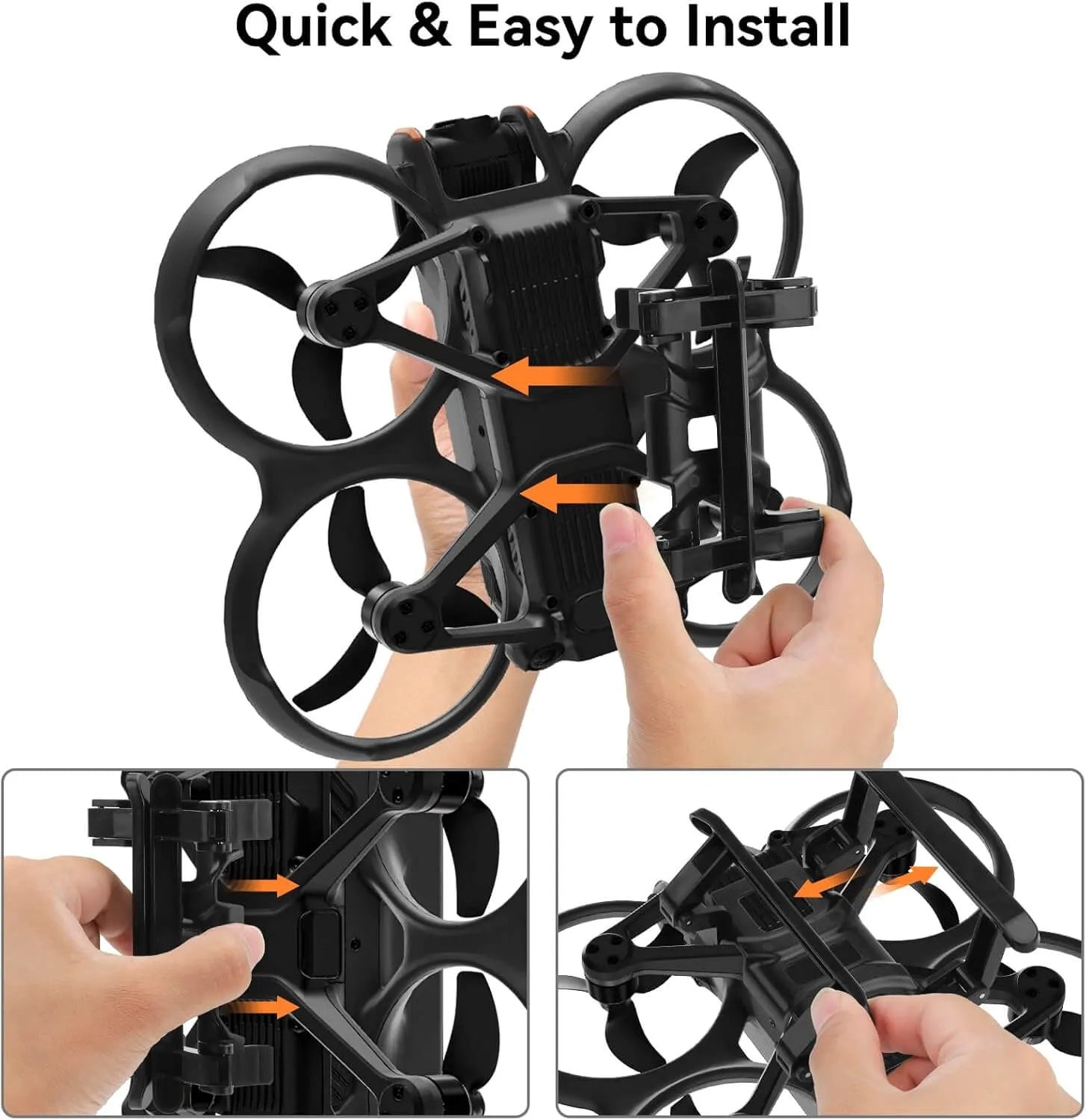 DJI Avata 2 Landing Gear - Foldable Extended Landing Legs Protector Kit for DJI AVATA 2 Drone Accessories | Enhanced Stability for Outdoor & Indoor Flying | Perfect for Aerial Photography & FPV Racing