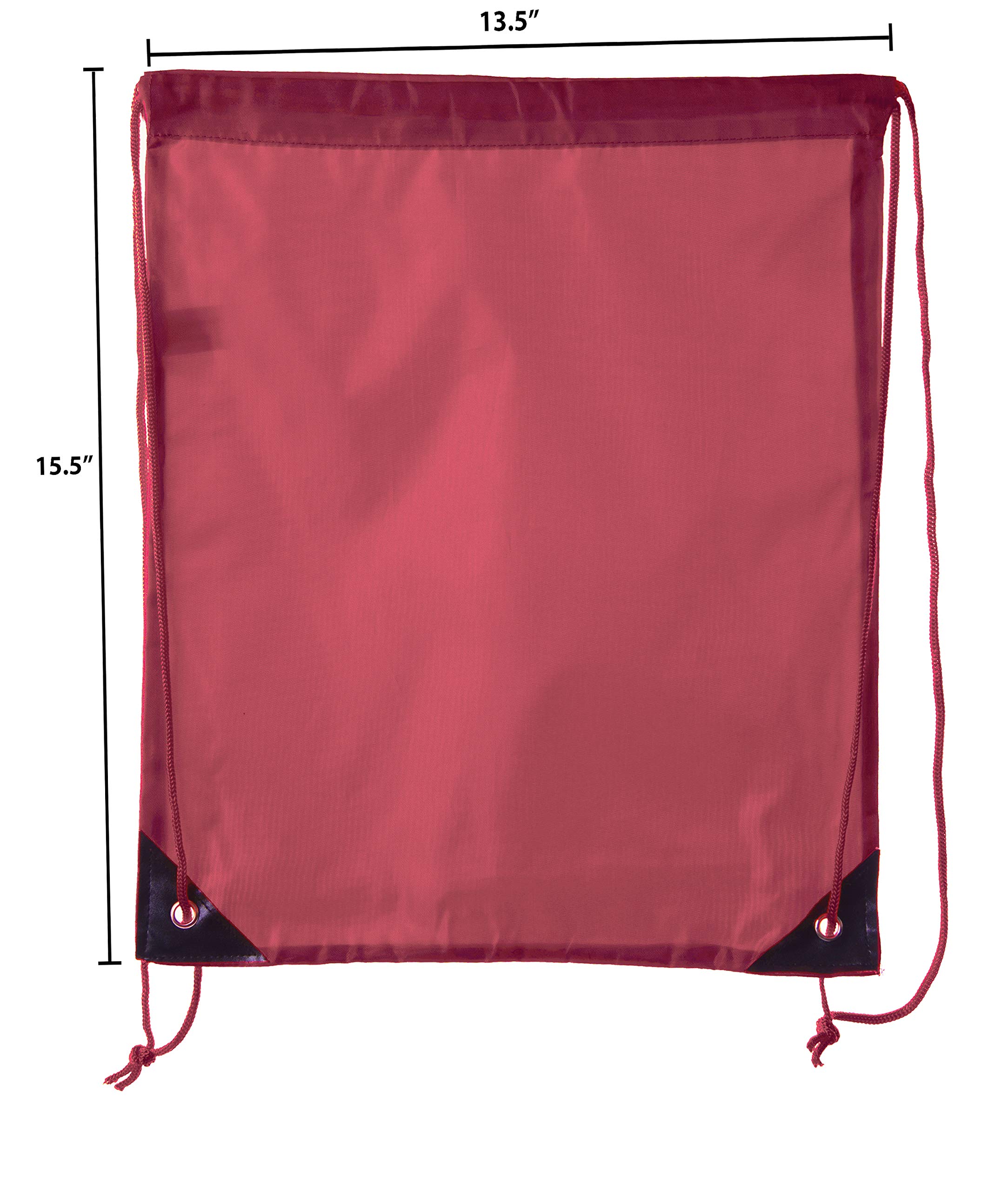 Mato & Hash Drawstring Bulk Bags - 15 Color Options (1PK to 100PK) | Durable Cinch Sacks & Backpack Pull String Bags for School, Gym, Travel & Storage | Bulk Packaging Supplies