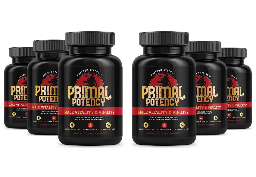 Primal Potency Capsules - Premium Natural Male Enhancement Supplement for Energy & Performance | Boost Stamina & Vitality for Men | Ideal for Workouts, Intimacy & Active Lifestyles