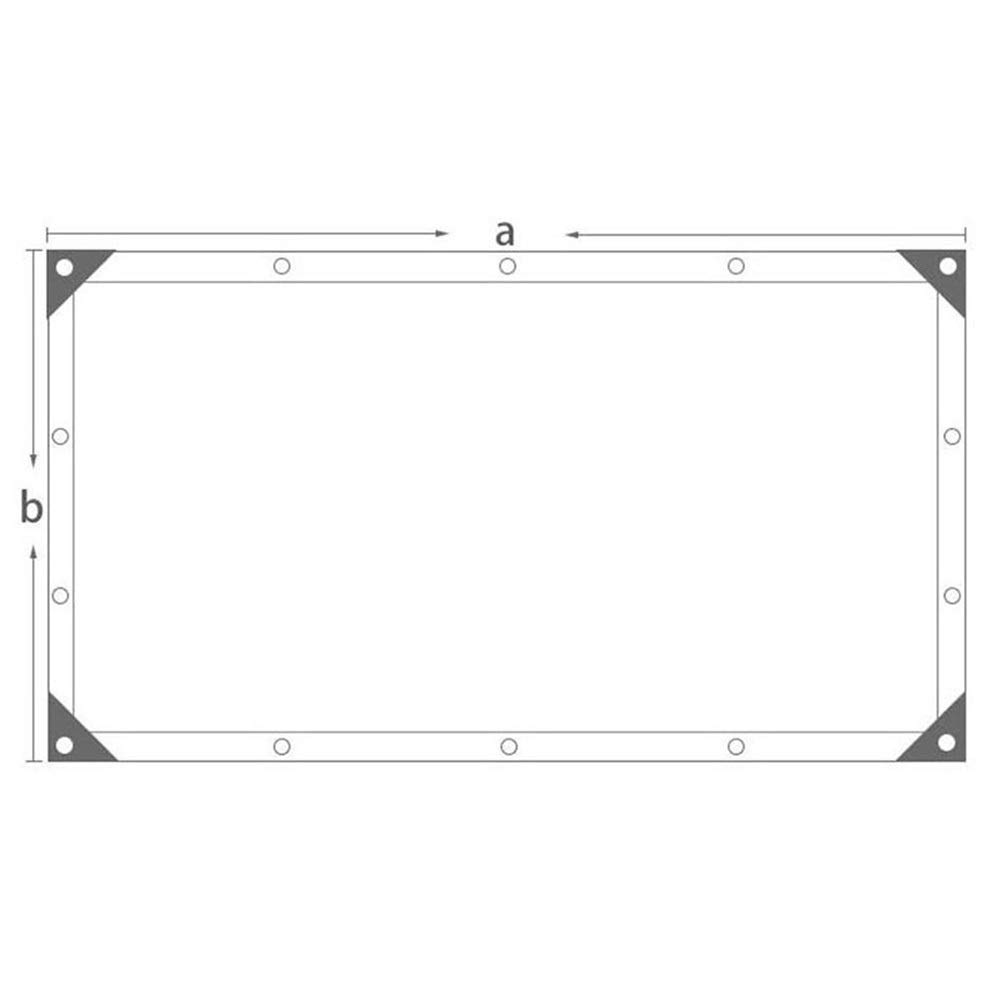 Heavy Duty Waterproof Tarpaulin with Aluminum Eyelets - 5x6m Green Truck Cover, Rainproof Sunshade & Greenhouse Plant Protection - Perfect for Outdoor Gardening, Camping, Construction & Vehicle Protection (13 Sizes Available)