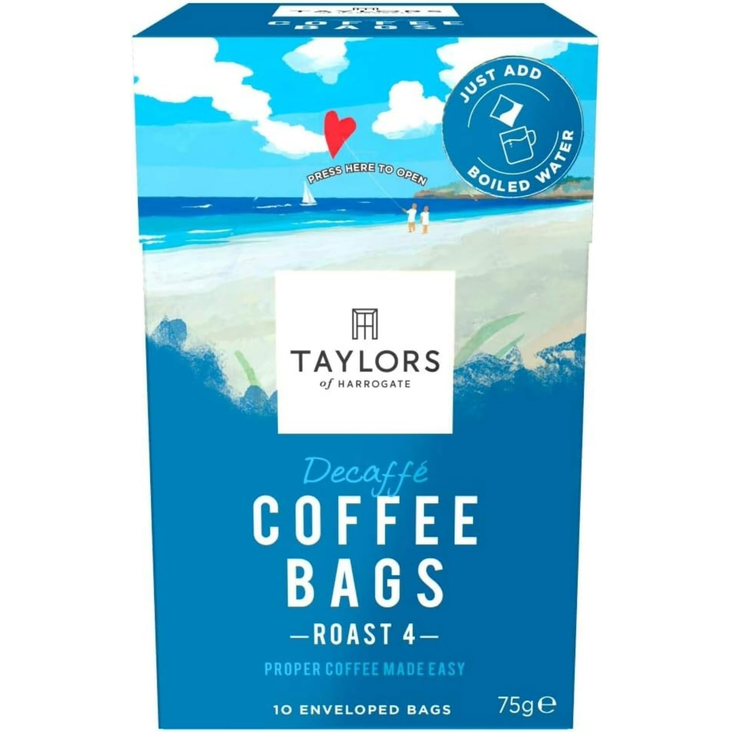 **Taylors of Harrogate Decaffeinated Coffee Bags | 30 Individually Wrapped Coffee Bags (Pack of 3) | Perfect for Home, Office & Travel**