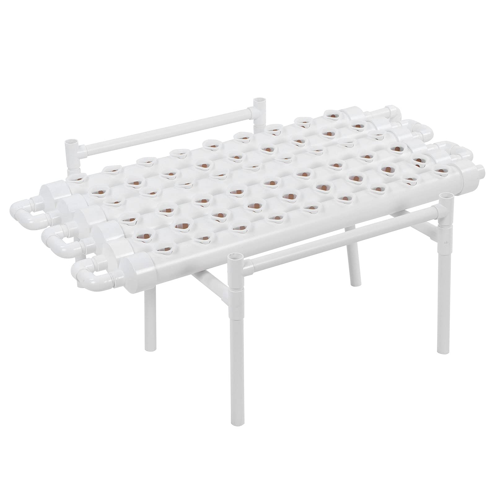 **54-Site Hydroponic Grow Kit for Indoor Herb Garden - PVC Pipe Hydroponics System with Water Pump, Net Basket, Sponge & Timer - Perfect for Growing Leafy Vegetables at Home (US)**    **Use Scenarios:** Ideal for home gardening, indoor herb cultivation, urban farming, and fresh vegetable growing year-round.