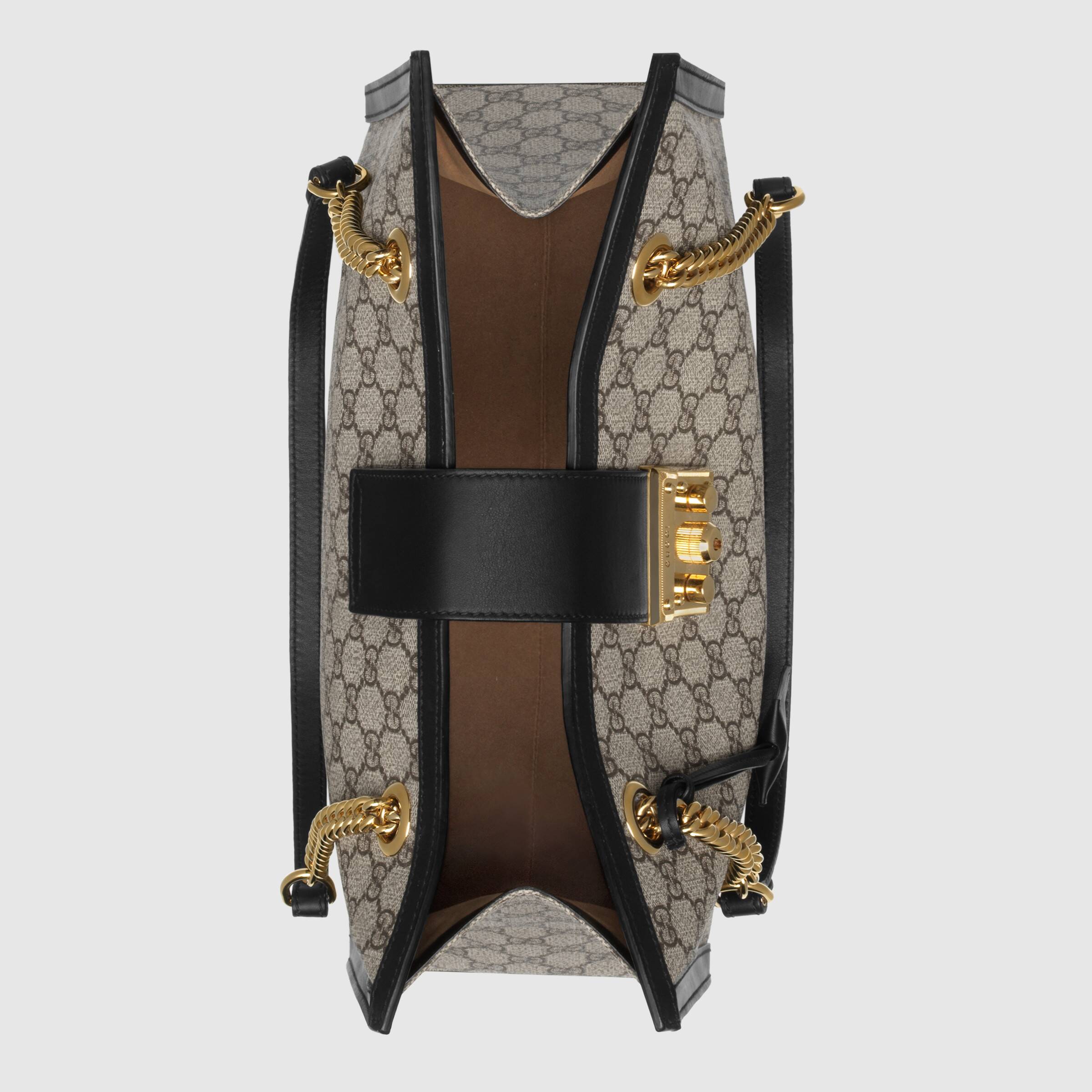 Gucci Padlock Small Shoulder Bag for Women - Black Leather Crossbody Purse with Gold Hardware | Perfect for Work, Travel & Evening Out