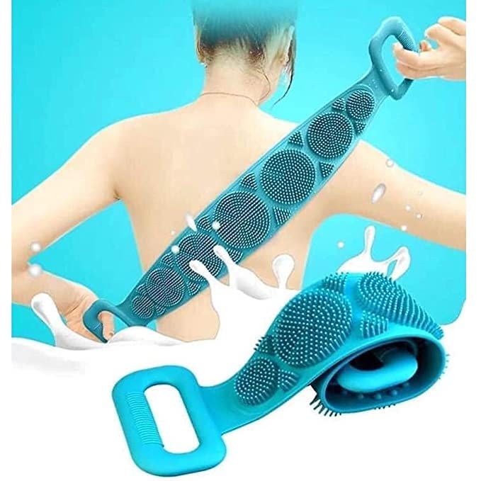 Double-Sided Silicone Body Scrubber for Deep Cleaning & Exfoliation - Shower & Bath Use