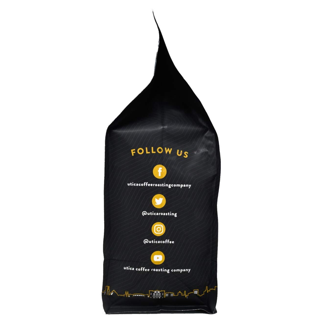 Utica Coffee Roasting Co. Adirondack Specialty Medium Roast Ground Coffee | 16 Oz Reclosable Bag | Premium Aromatic Coffee for Home, Office & Camping | Smooth Balanced Flavor for Morning Brew & Afternoon Relaxation