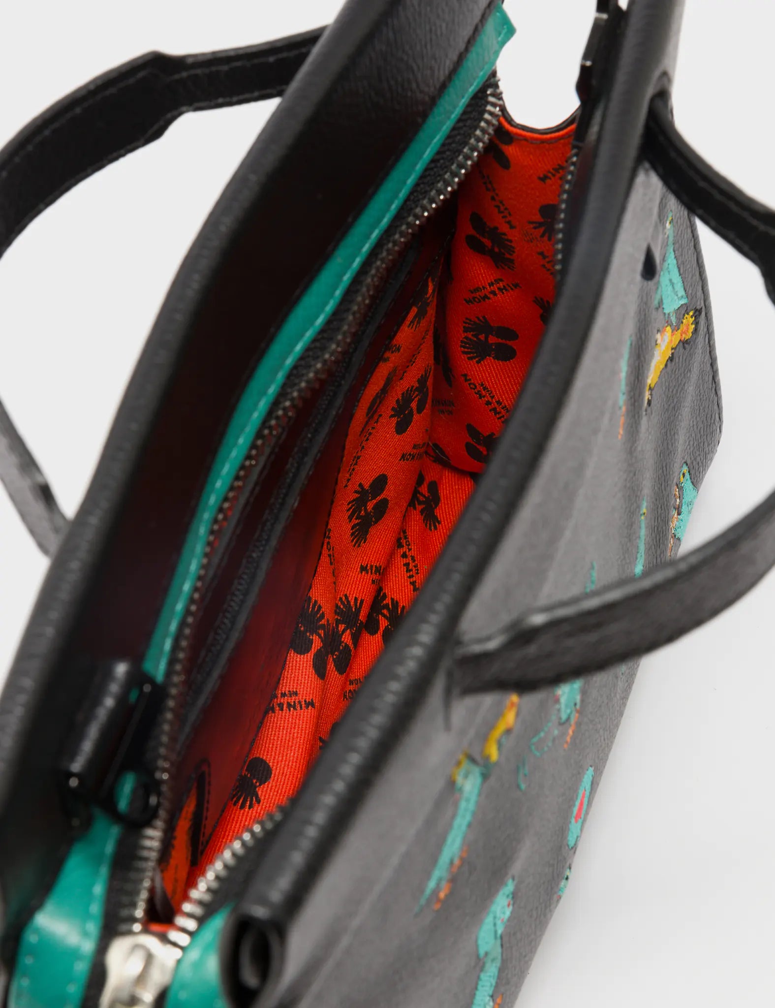 Vali Crossbody Small Black Leather Bag with Pigeonista Embroidery - Stylish & Compact Purse for Women, Perfect for Daily Use, Travel, and Date Nights